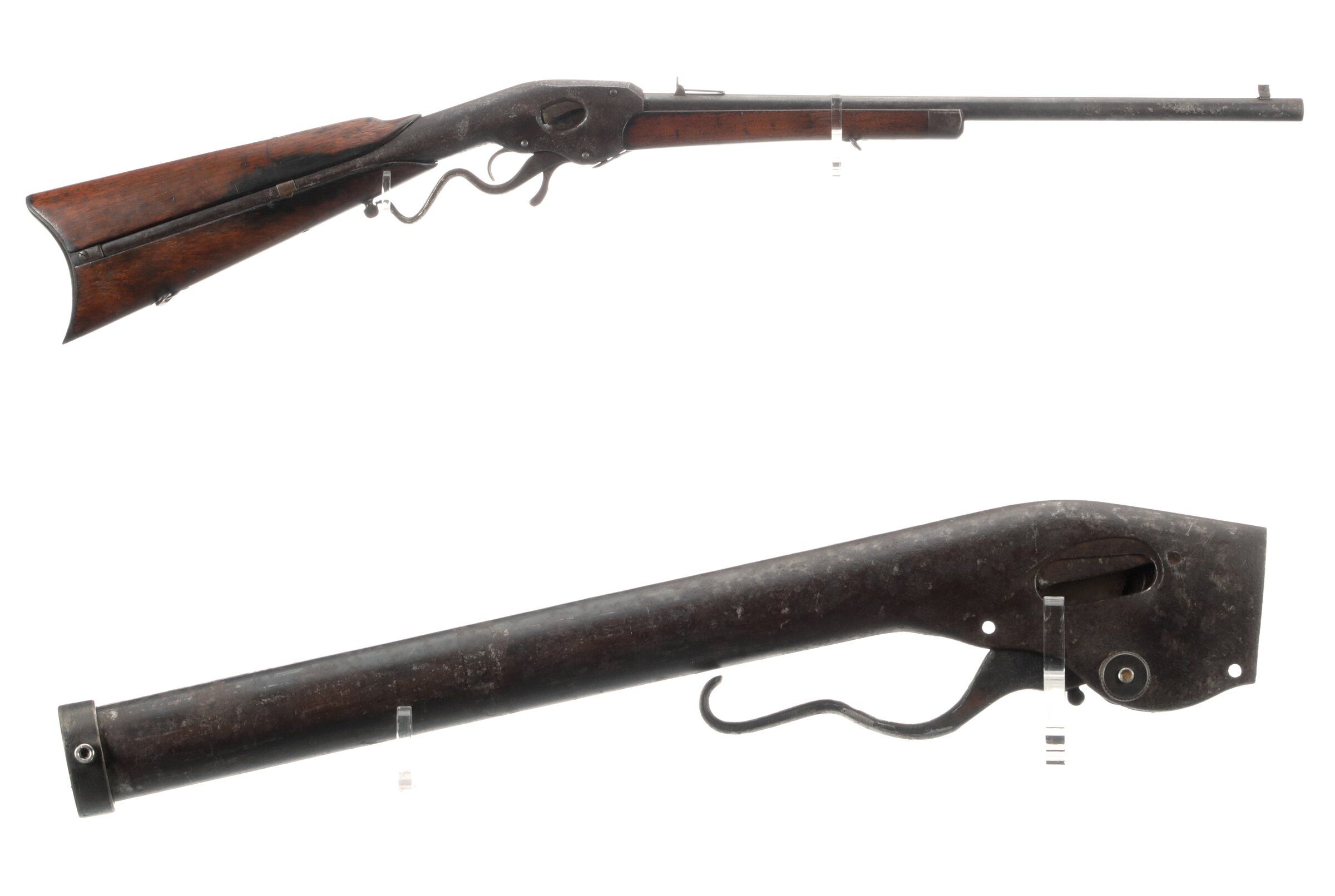 Two Evans Repeating Rifle Co. Lever Action Rifles | Rock Island Auction