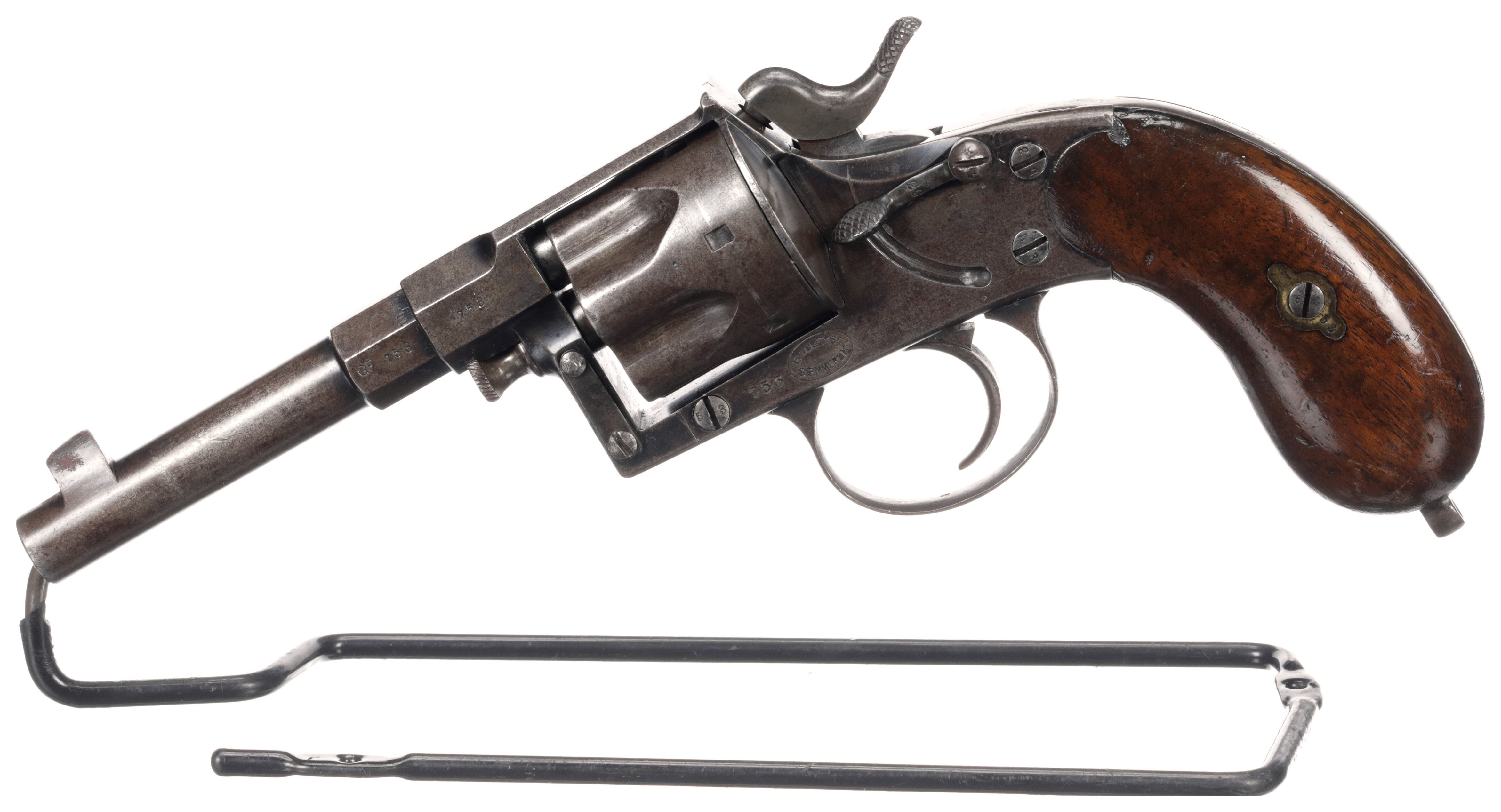 Antique Dreyse Model 1883 Single Action Reichs Revolver | Rock Island ...