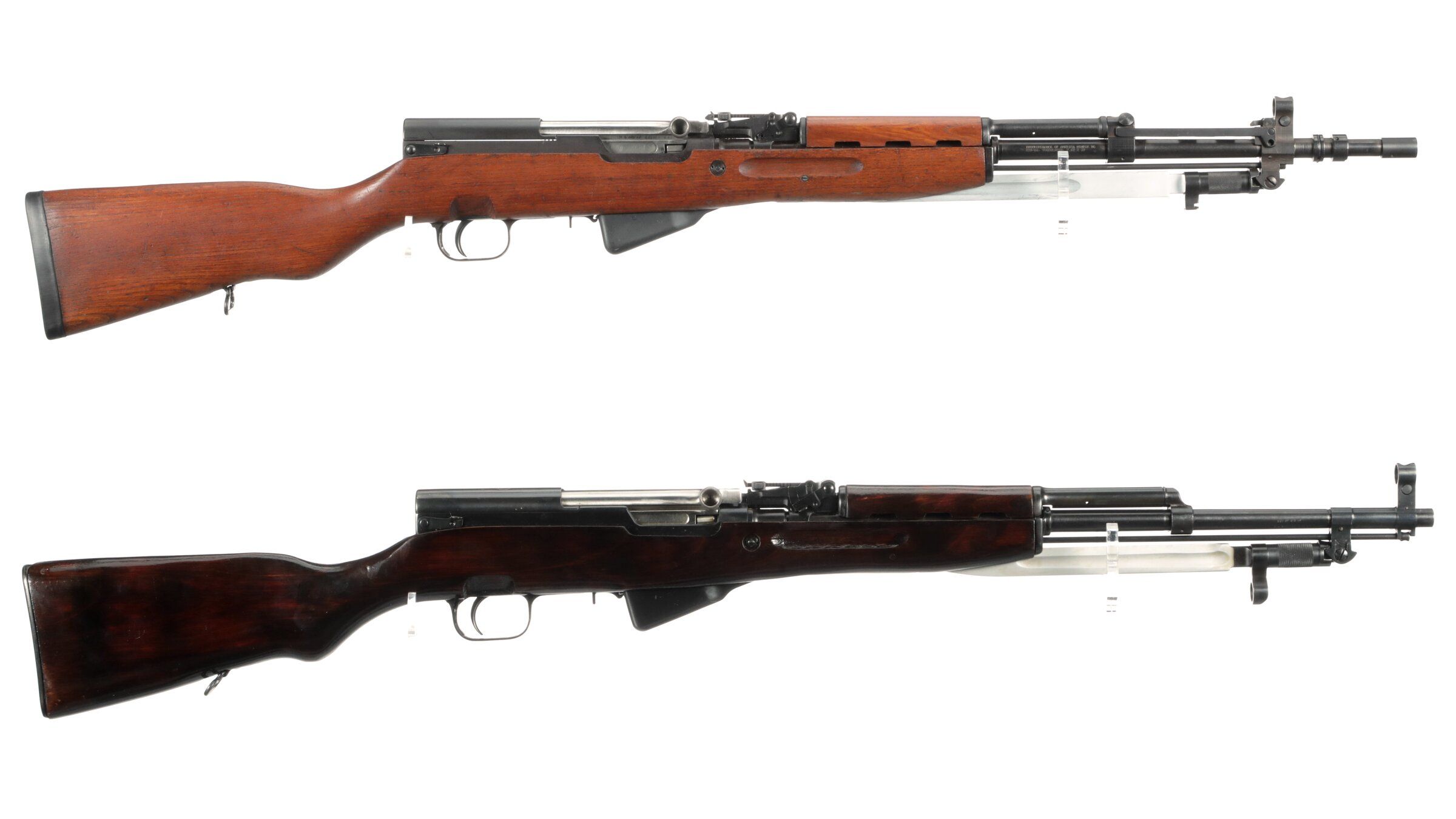 Two European Military SKS Pattern Rifles with Bayonets | Rock Island ...
