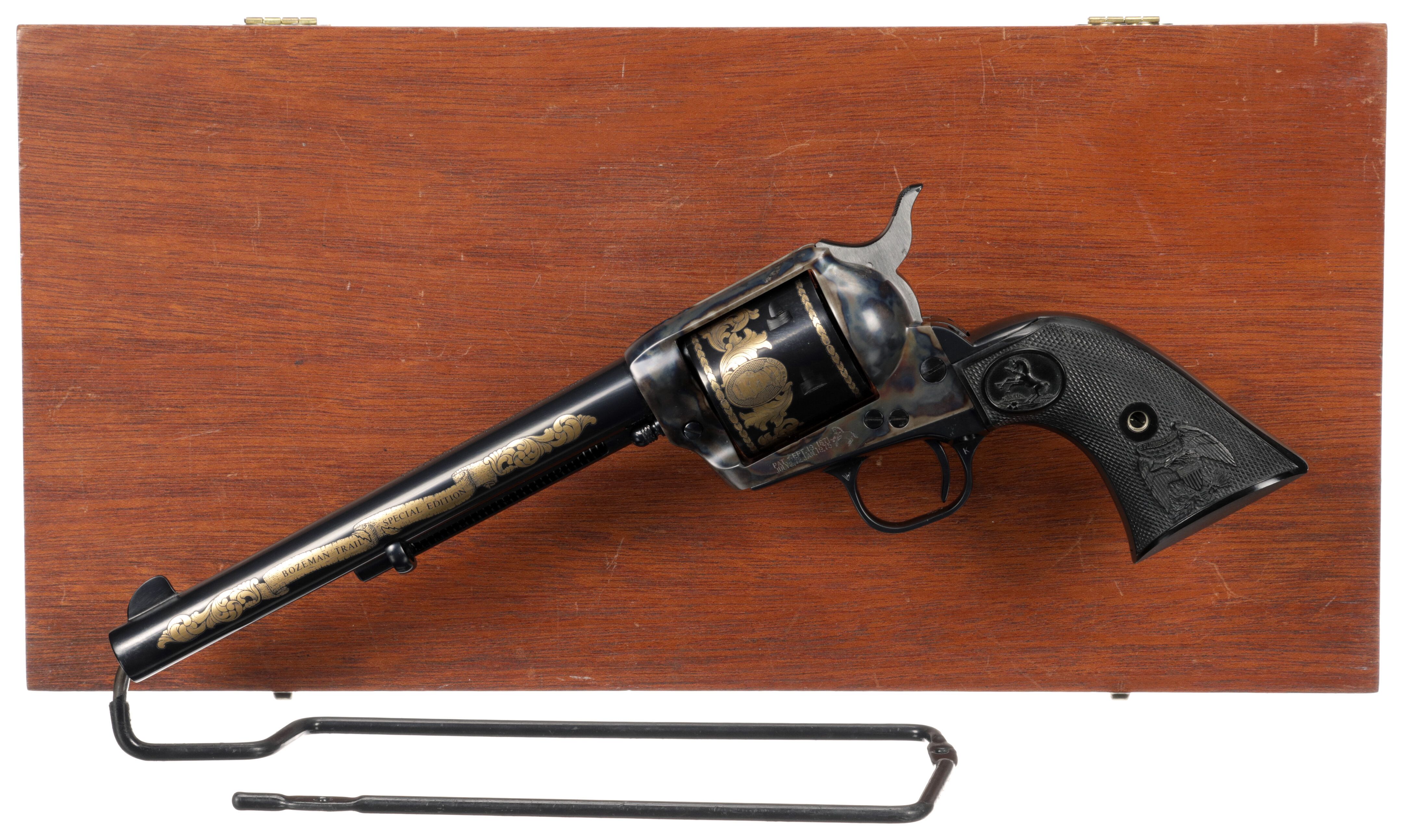 Cased Colt Single Action Army Commemorative Revolver Rock Island Auction 5582