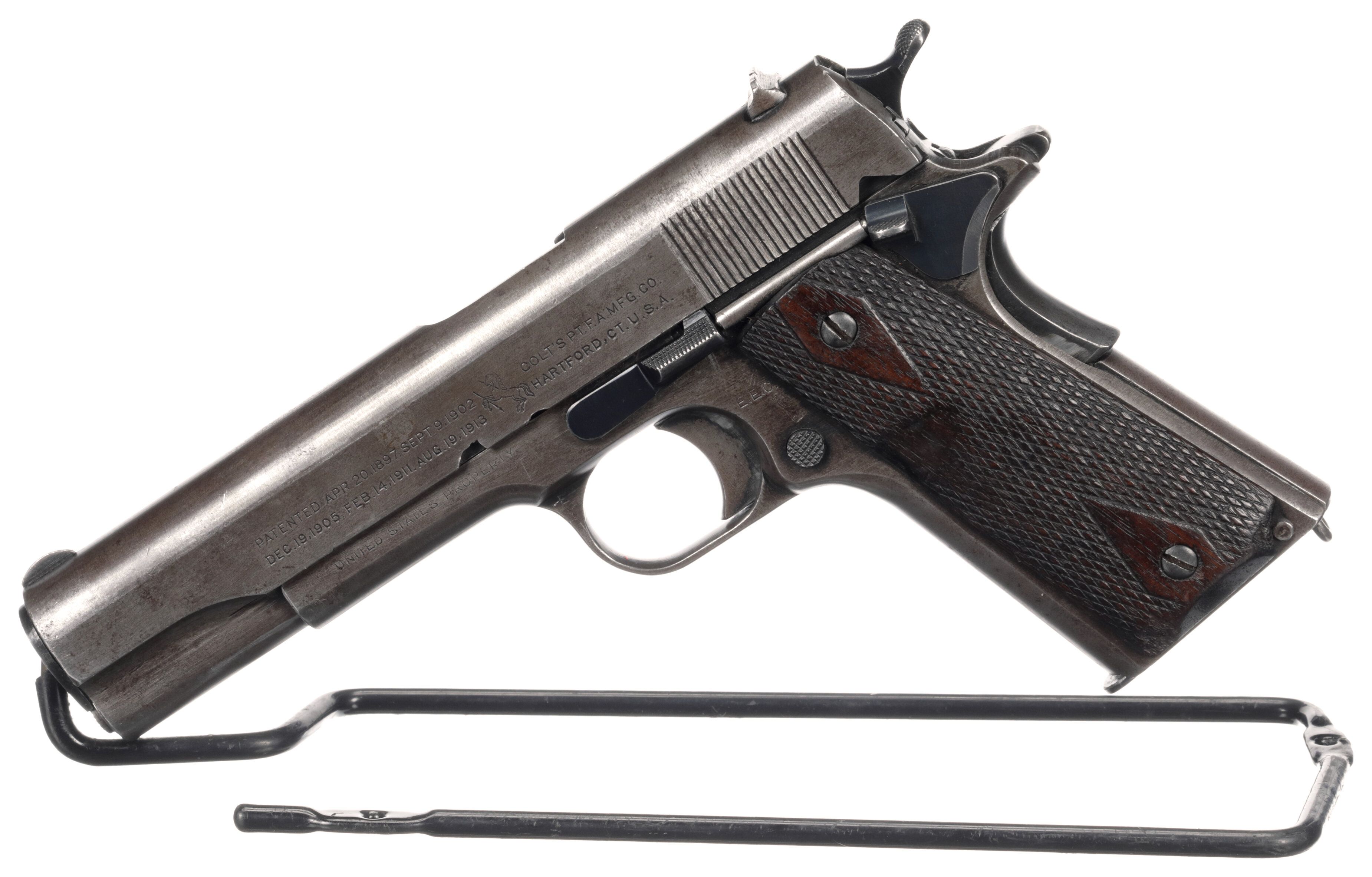 Early Production Us Remington Umc 1911 Semi Automatic Pistol Rock Island Auction 2083