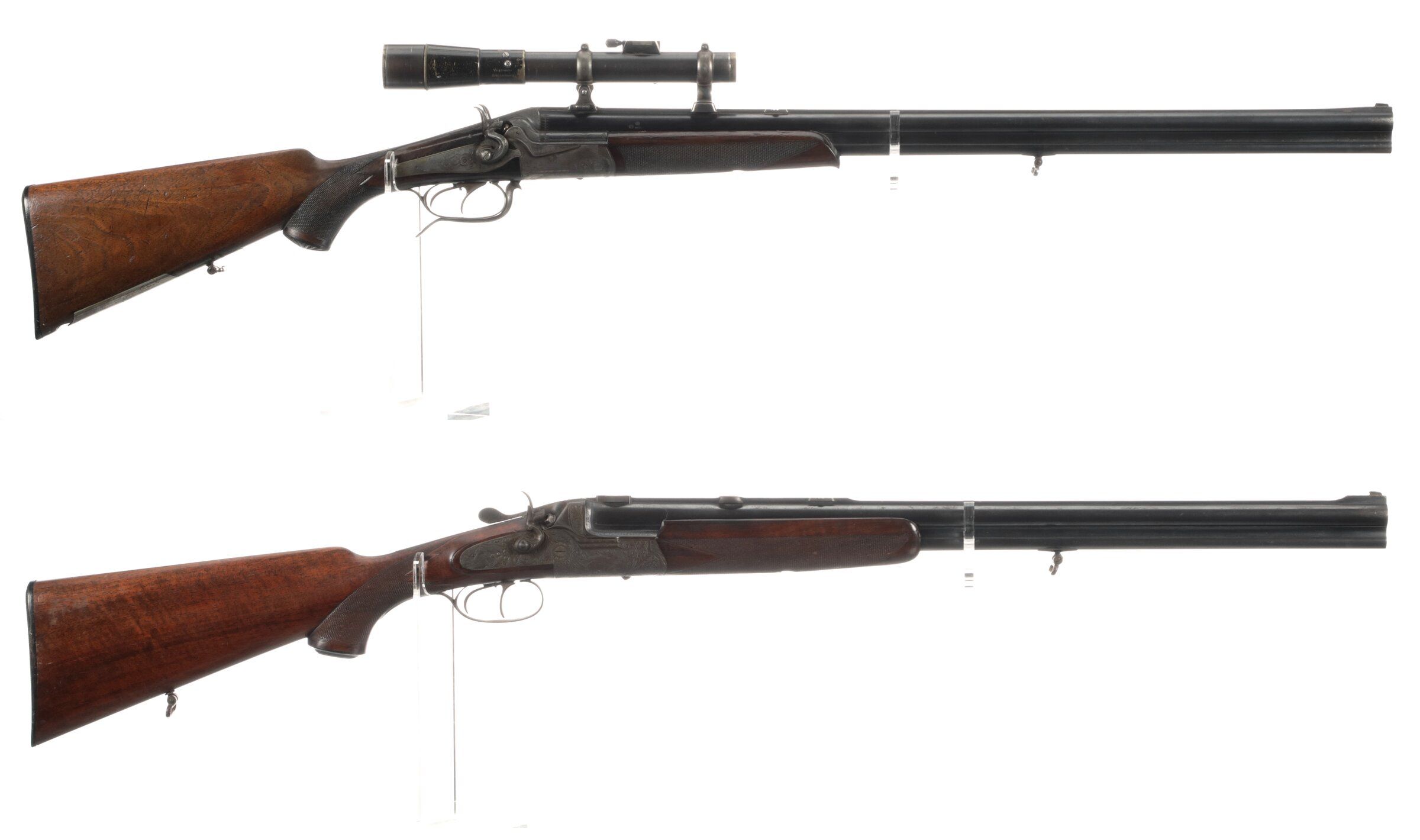 Two European Over/Under Combination Hammer Guns | Rock Island Auction