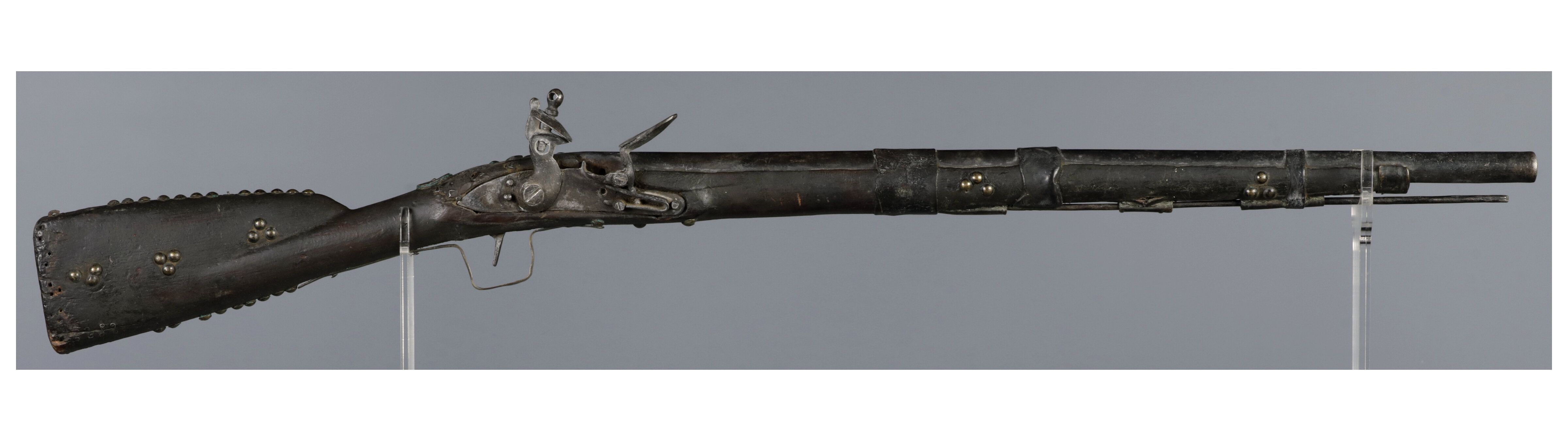 Native American Style Tack Decorated Flintlock Musket | Rock Island Auction