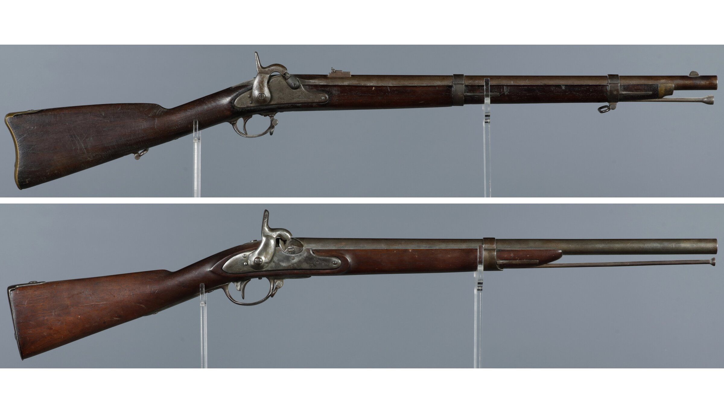 Two Percussion Carbines with Confederate Style Markings | Rock Island ...