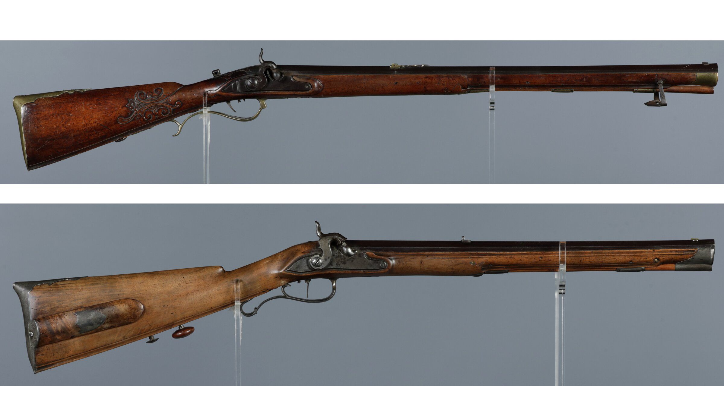 Two Antique European Percussion Jaeger Rifles | Rock Island Auction