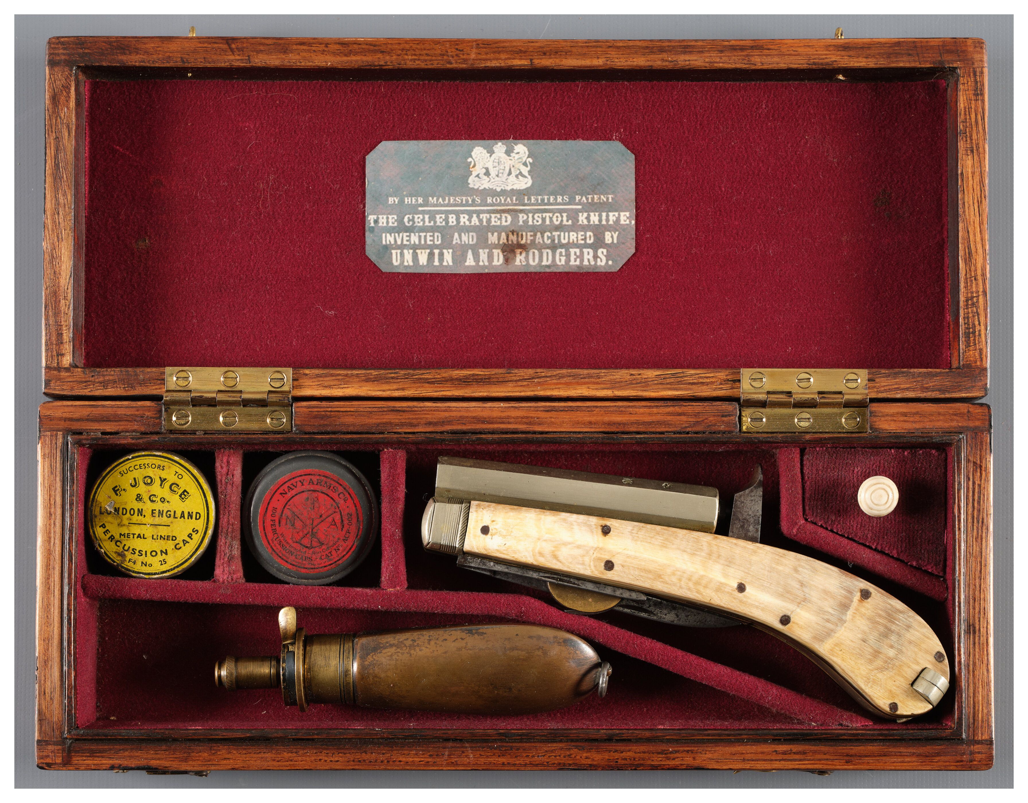 James Rodgers Percussion Knife Pistol | Rock Island Auction