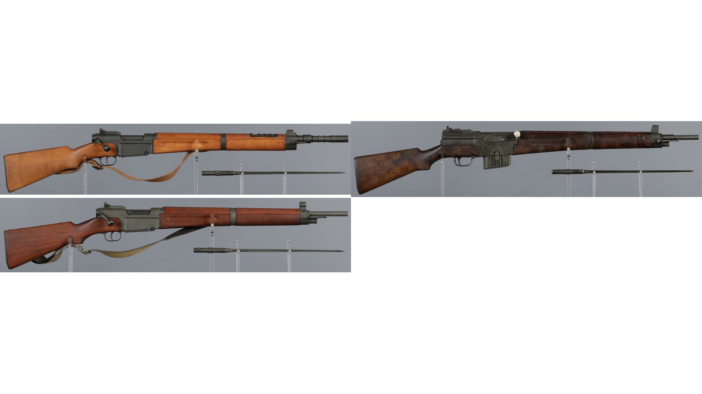 Three French Military MAS Rifles with Bayonets | Rock Island Auction