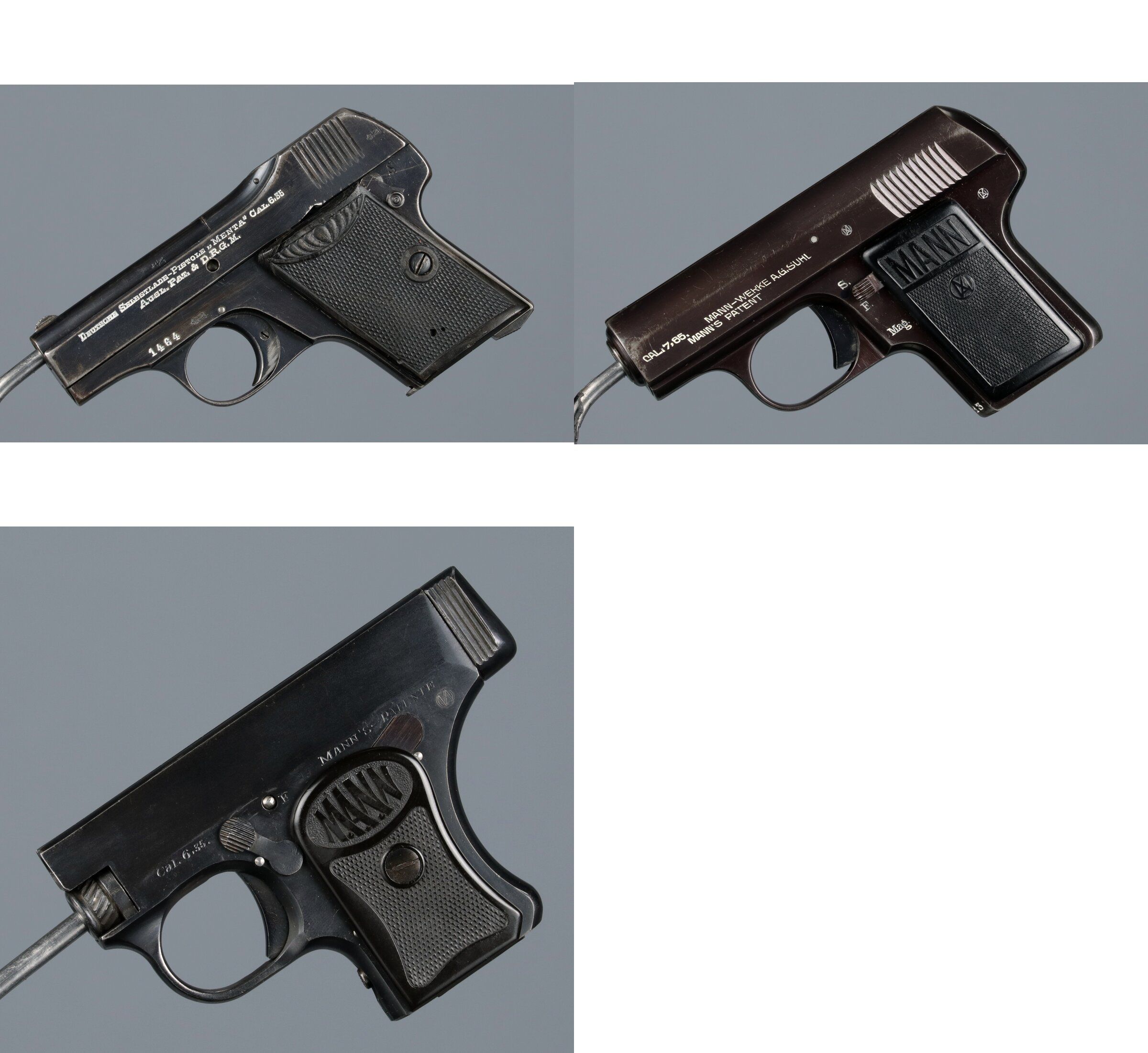 Three European Semi-Automatic Pocket Pistols | Rock Island Auction