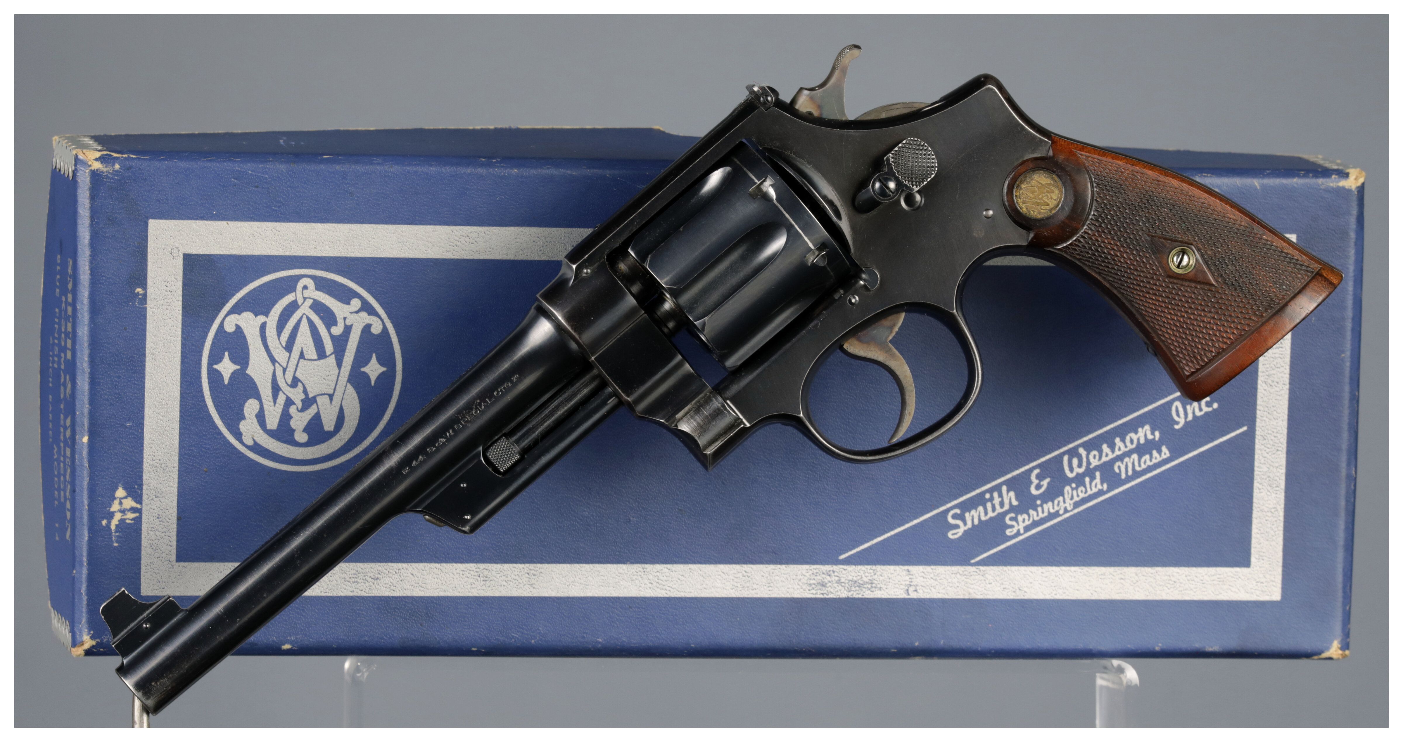 Smith & Wesson .44 Hand Ejector Target Triple Lock Revolver | Rock