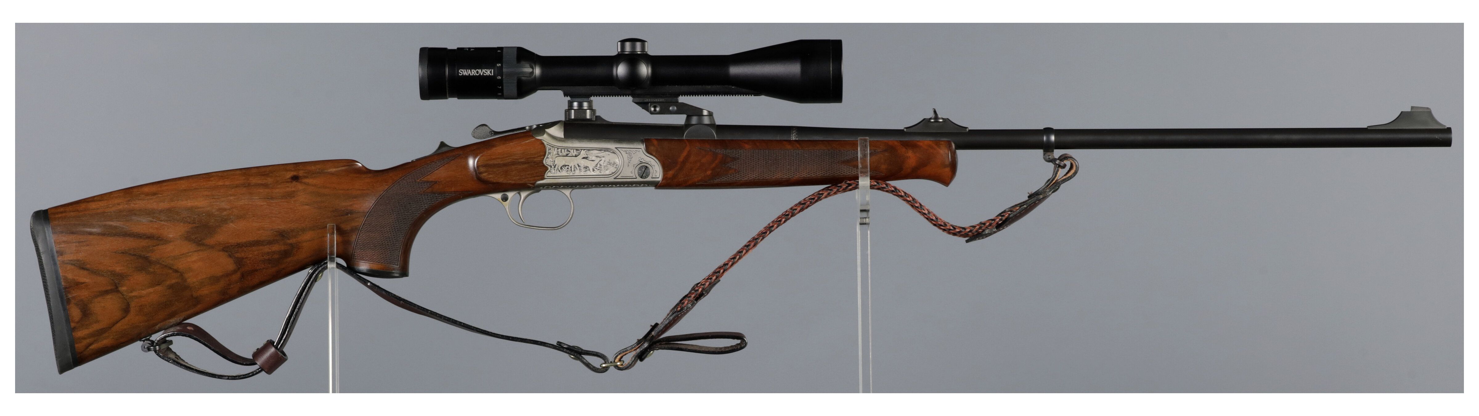 K3 Riffle Engraved Merkel K3 Single Shot Rifle with Swarovski Scope | Rock Island ...