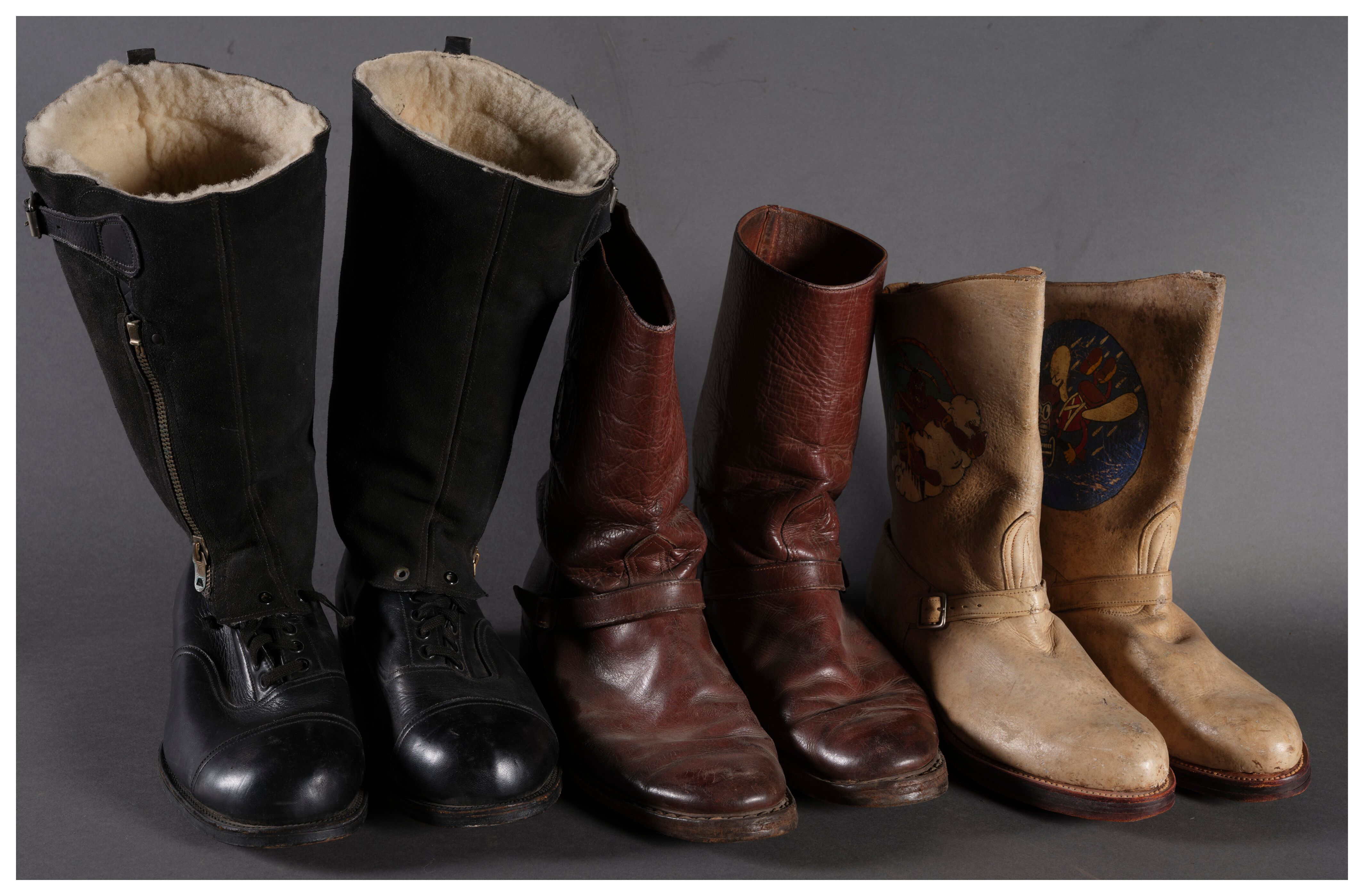 Three Pairs of Military Aviator Boots | Rock Island Auction