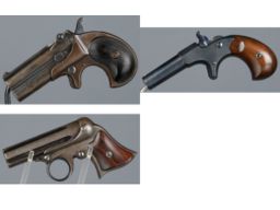 Three Remington Pocket Pistols