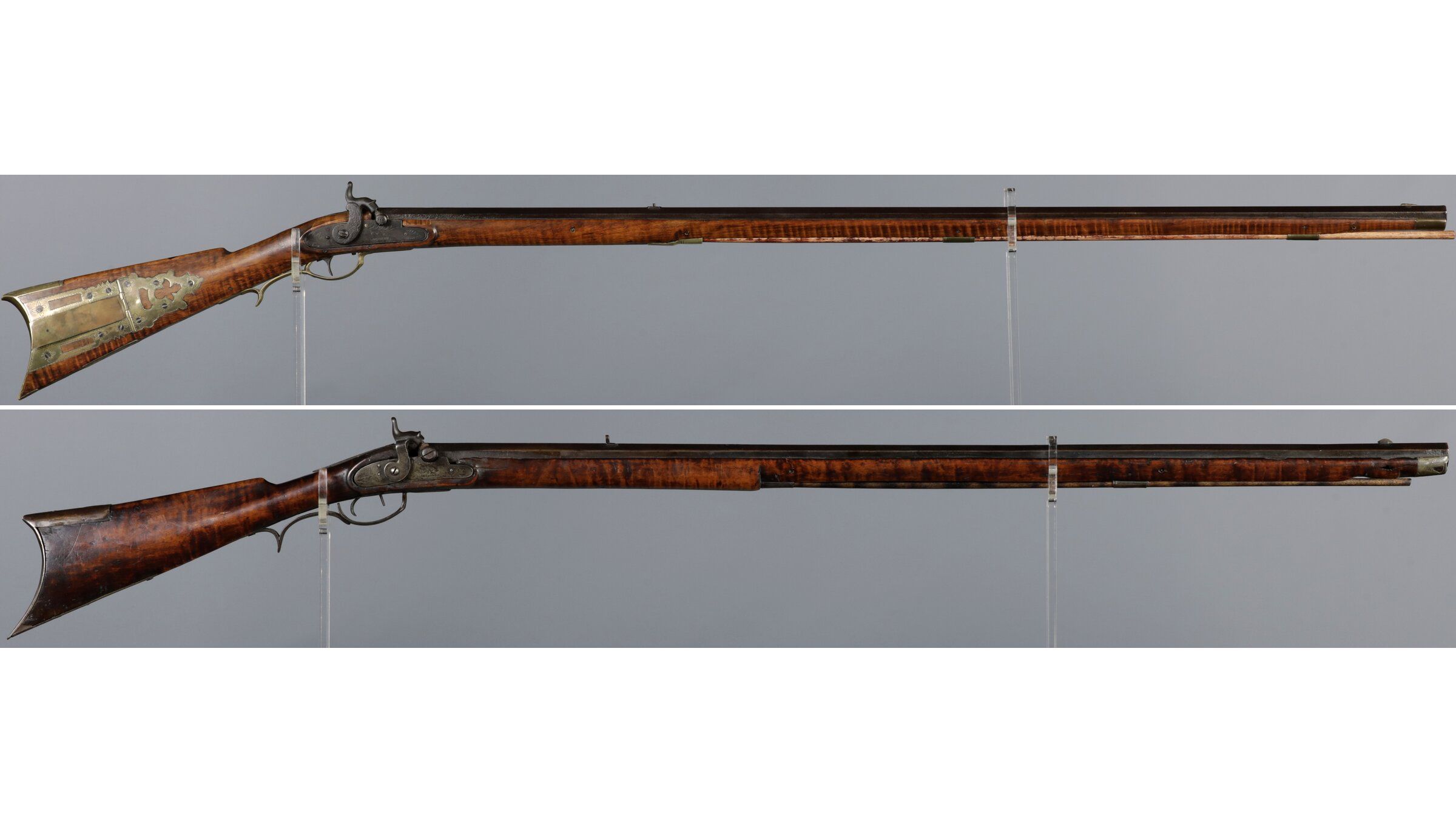 Two Percussion American Long Rifles | Rock Island Auction