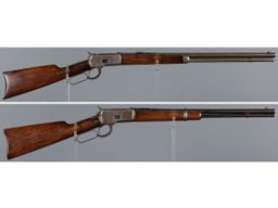 Two Winchester Model 1892 Lever Action Long Guns