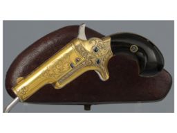 Engraved, Gold Plated Colt No. 3 Derringer