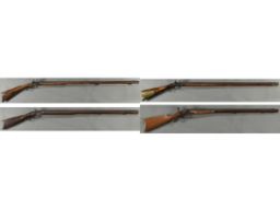 Four Antique American Muzzleloading Rifles