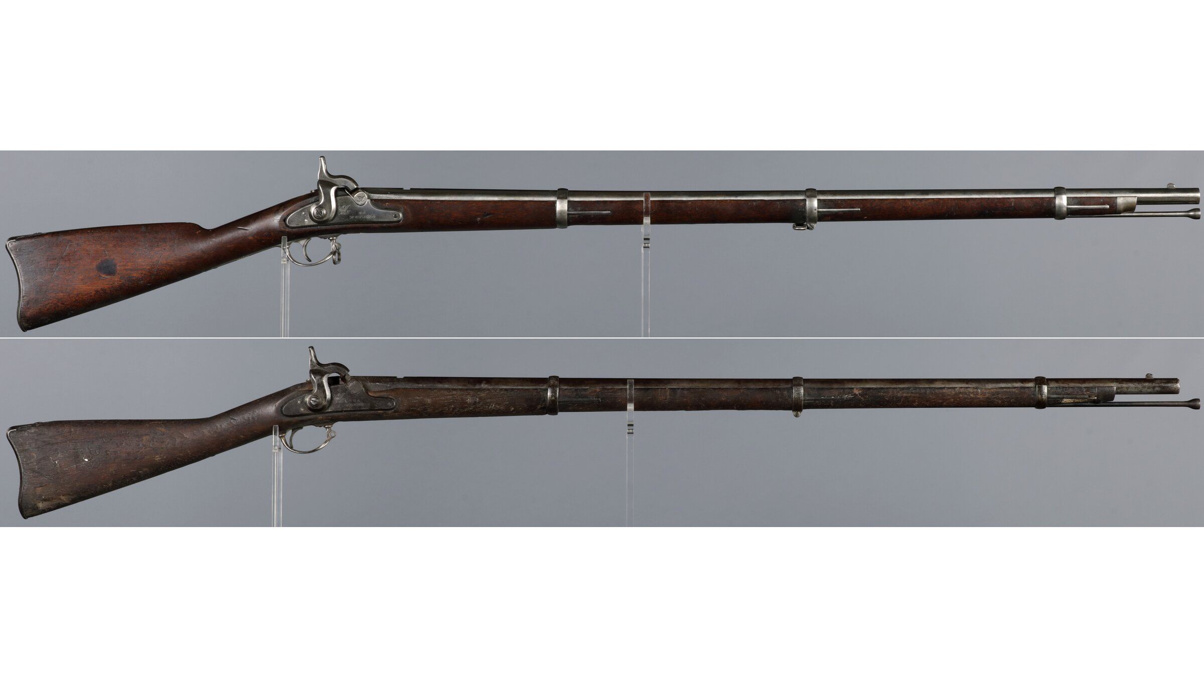 Two Civil War U.S. Springfield 1864 Smoothbored Rifle-Muskets | Rock ...