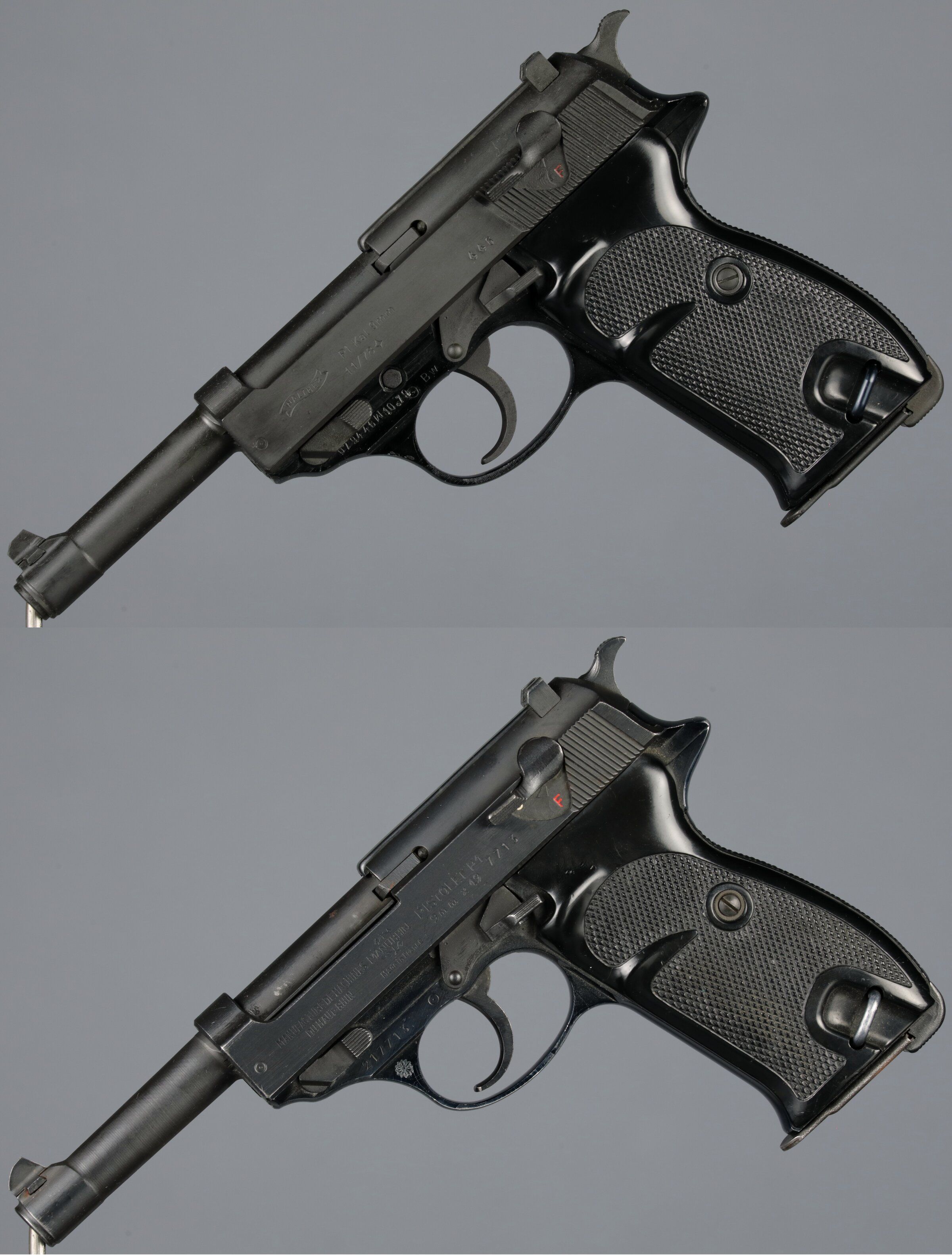Two European P.38 Pattern P1 Semi-Automatic Pistols | Rock