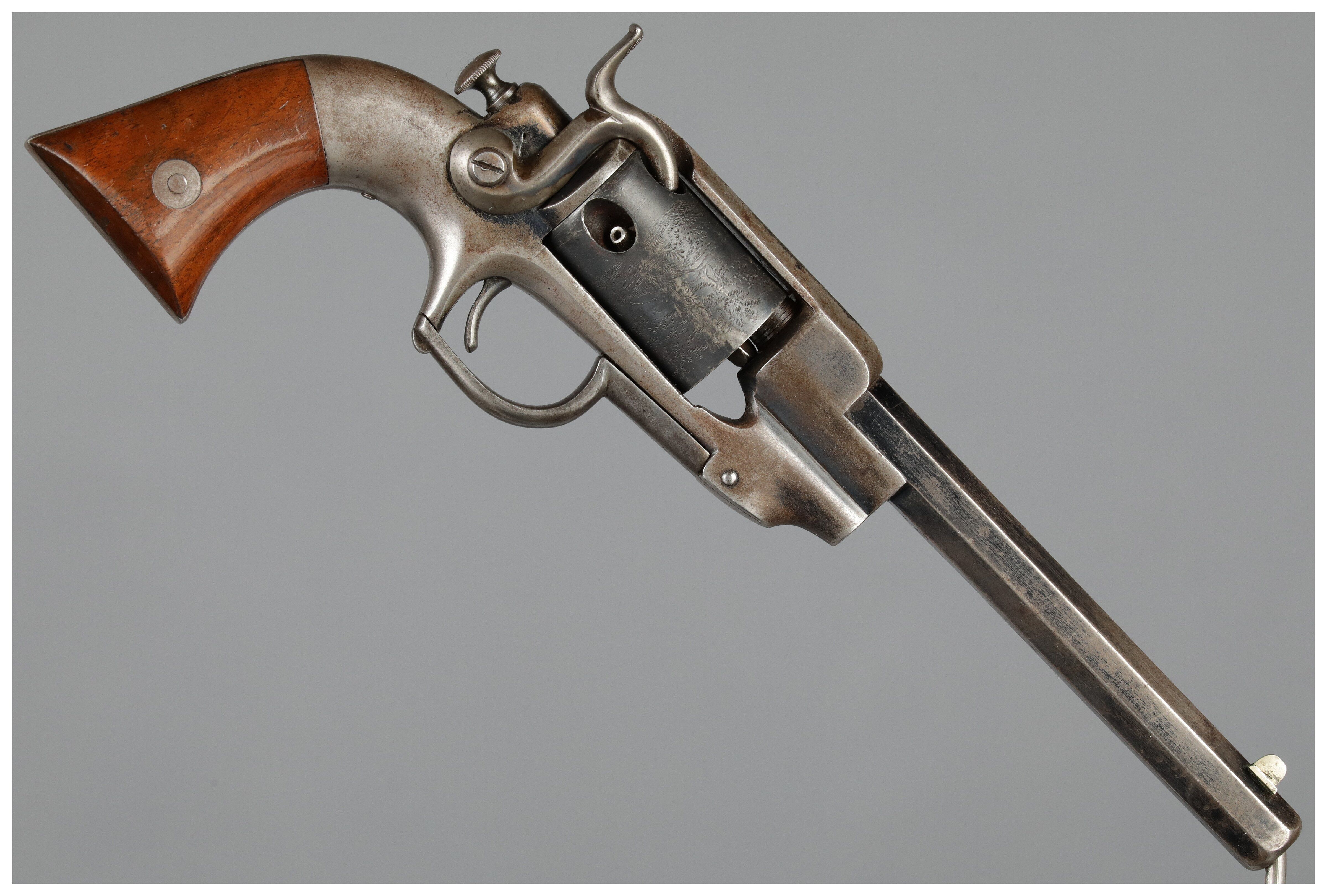 Inscribed Civil War Era Allen & Wheelock Side Hammer Revolver | Rock ...