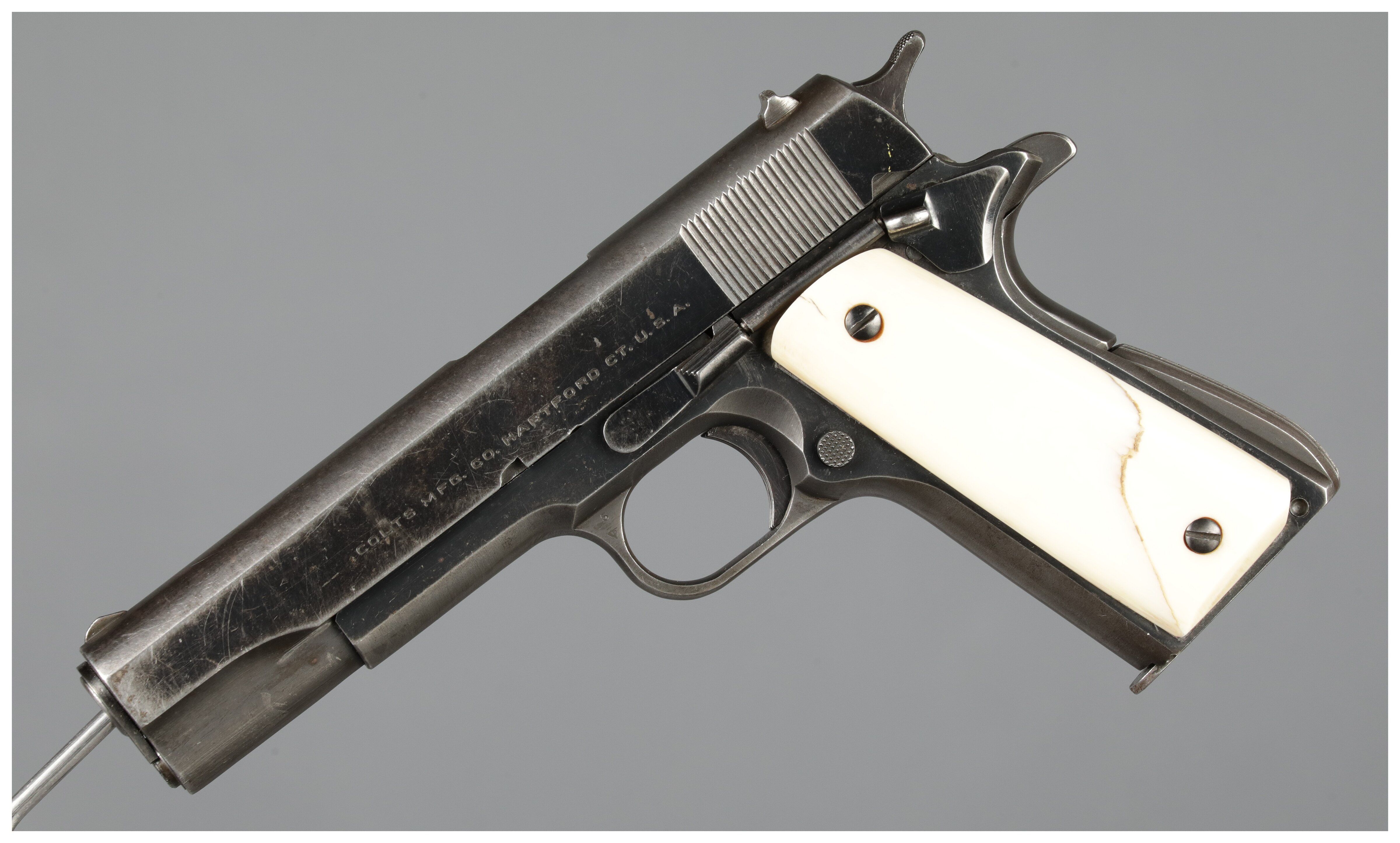 Colt Super .38 Semi-Automatic Pistol with Ivory Grips | Rock
