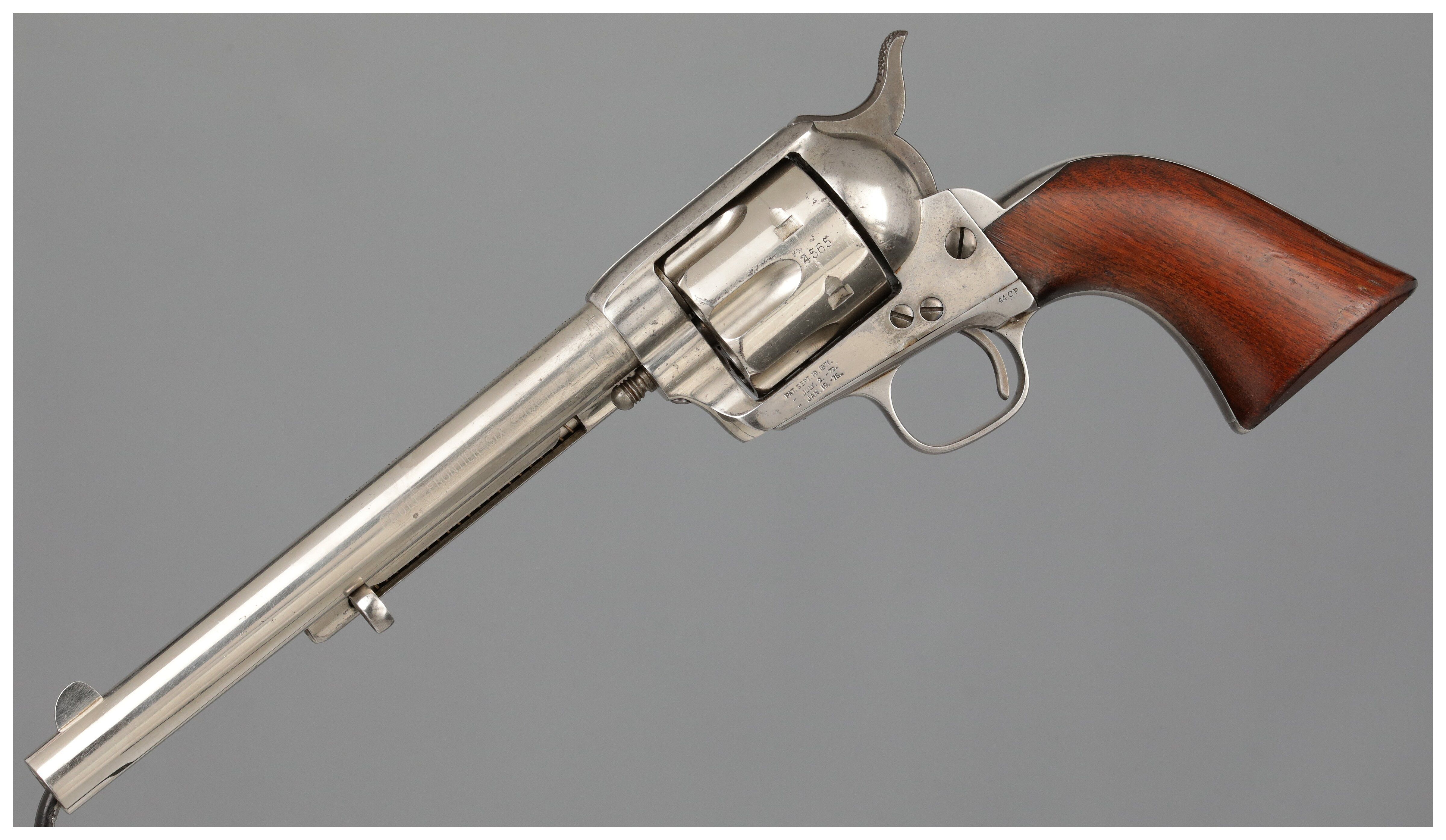 Antique Acid Etched Colt Frontier Six Shooter Single Action Army