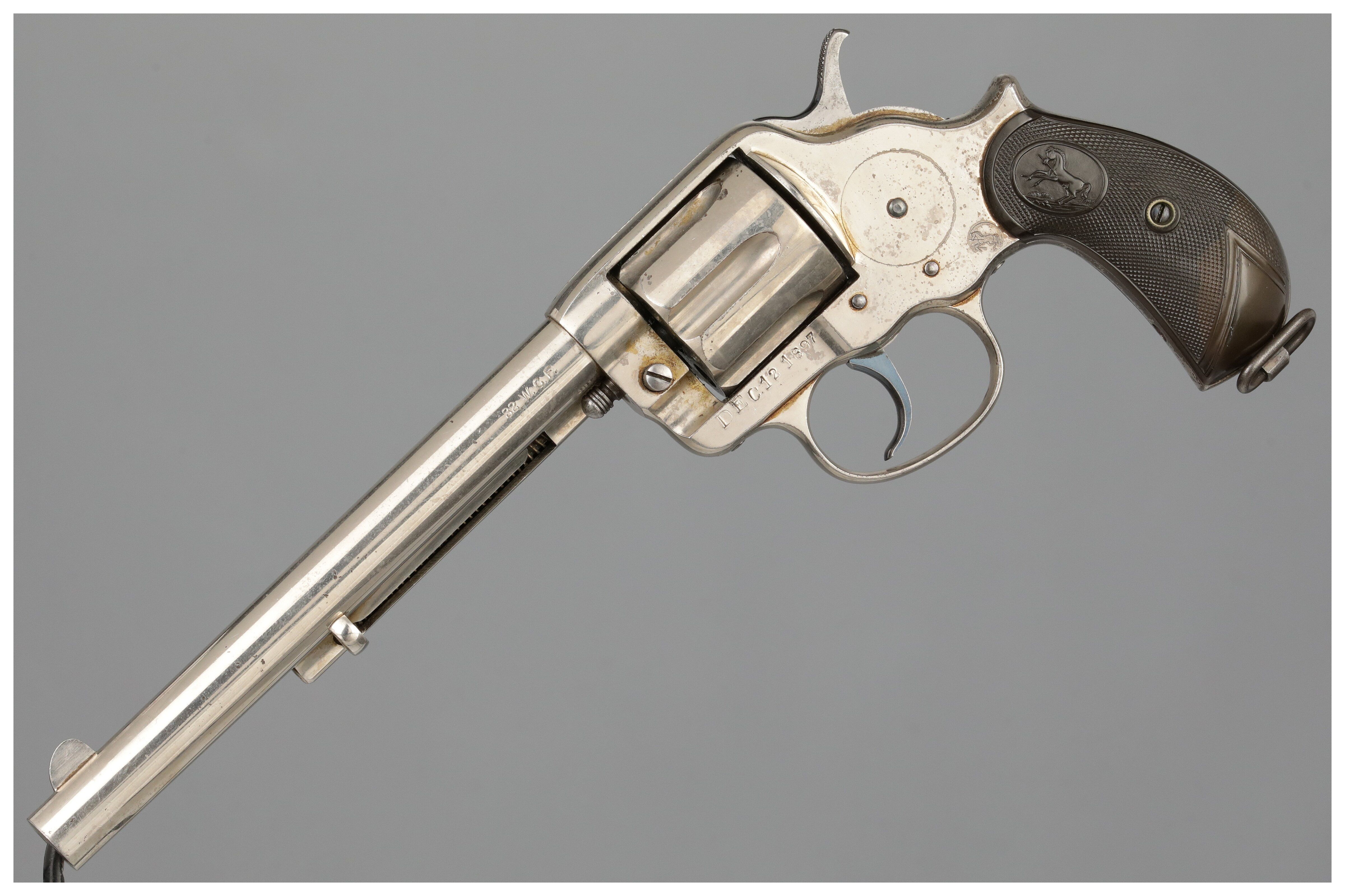 USA ビンテージ、コロニアルガールx2 Antique Colt Model 1878 Double Action Revolver in .32-20 | Rock