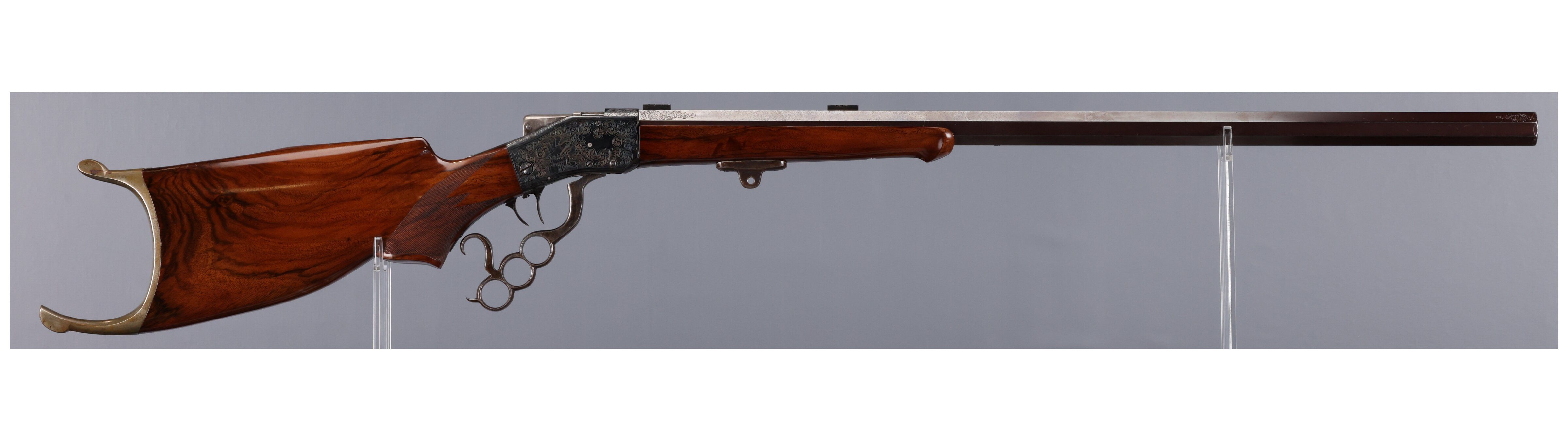 Engraved Sharps-Borchardt Model 1878 Schuetzen Rifle | Rock Island