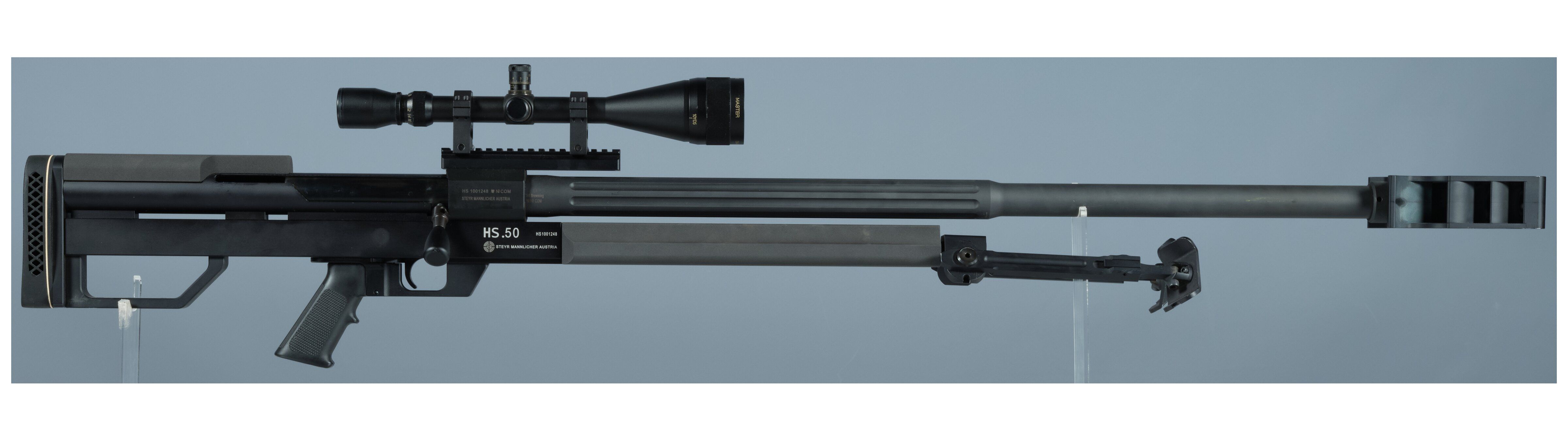 Steyr HS .50-M1 Single Shot 50 BMG Bolt Action Rifle with Scope | Rock ...