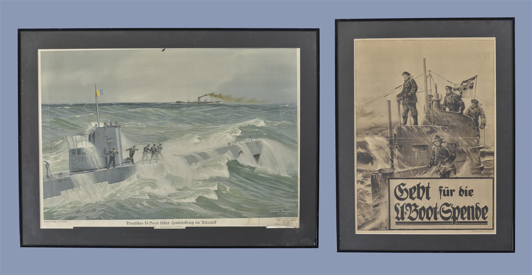 Framed German U Boat Artwork | Rock Island Auction