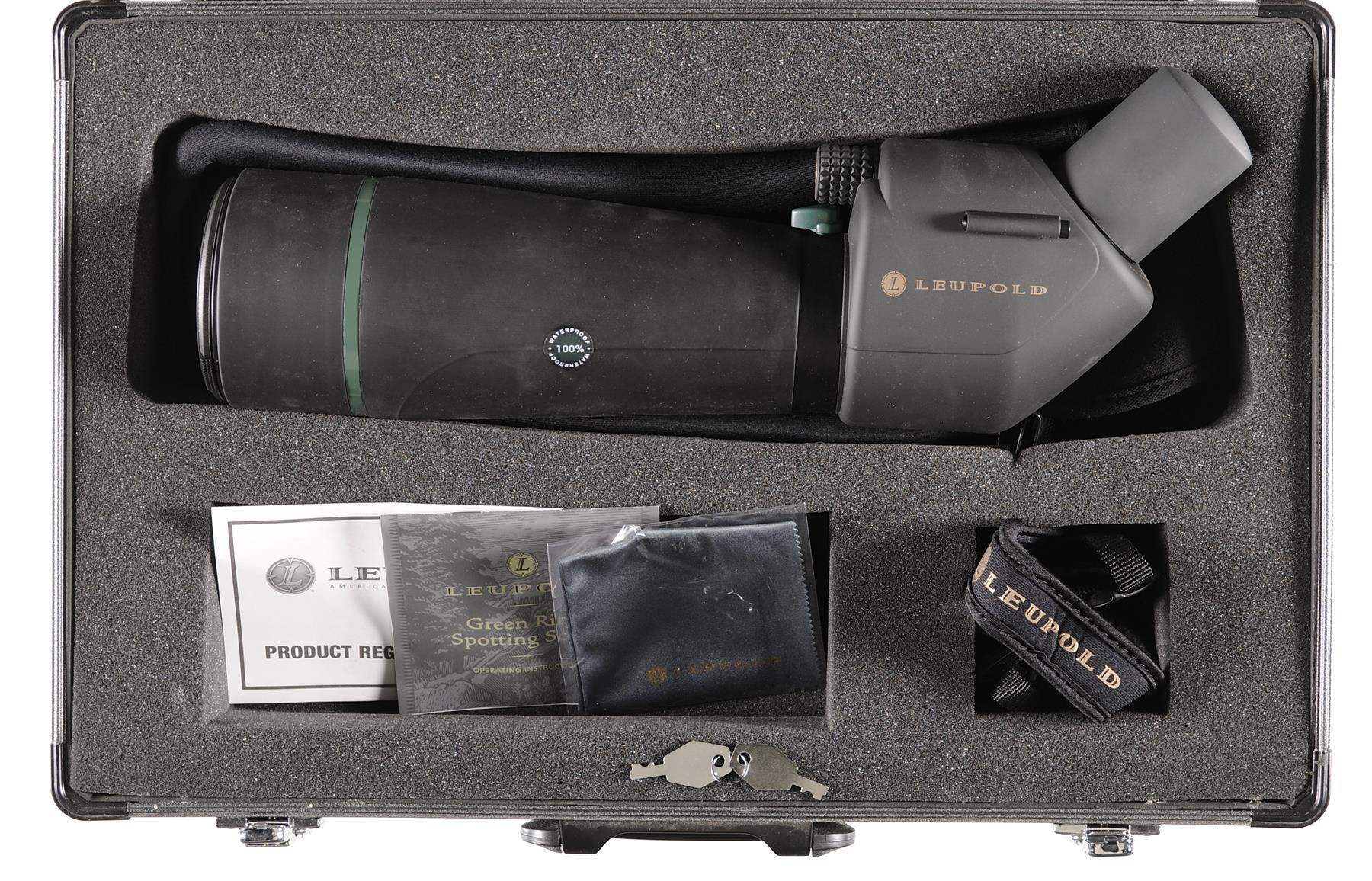 Leupold Green Ring Spotting Scope with Case Rock Island Auction