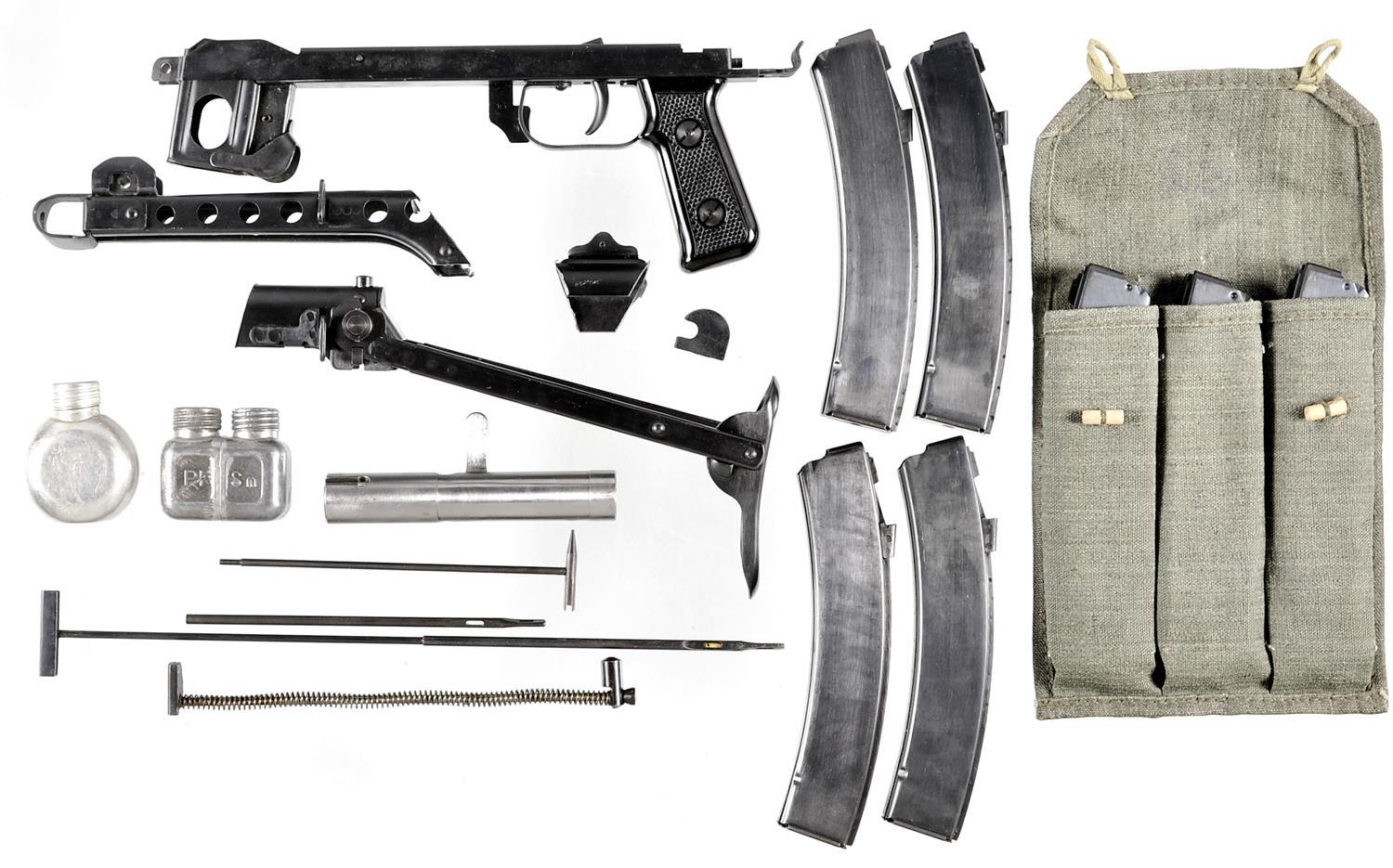 Soviet PPS43 Sub Machine Gun Parts with Magazines and Accessorie Rock