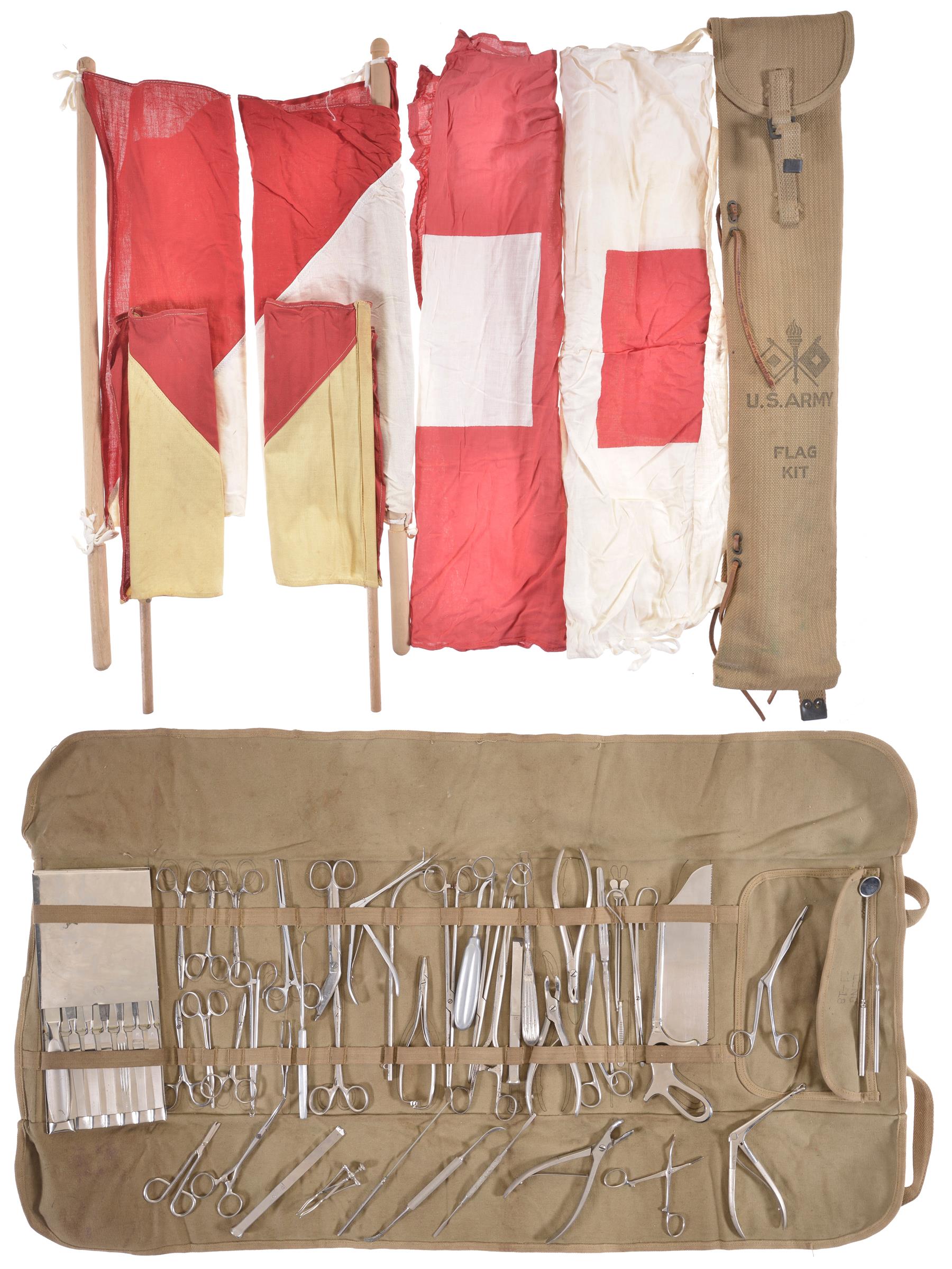 U.S. Army Flag Kit and Field Surgery Gear Rock Island Auction