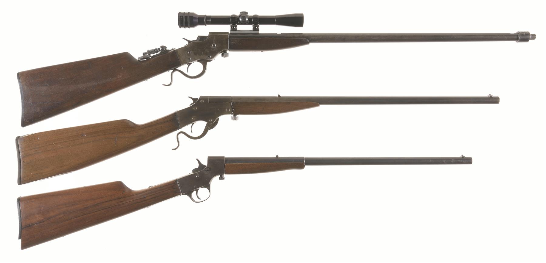 Three Stevens Single Shot Rifles | Rock Island Auction