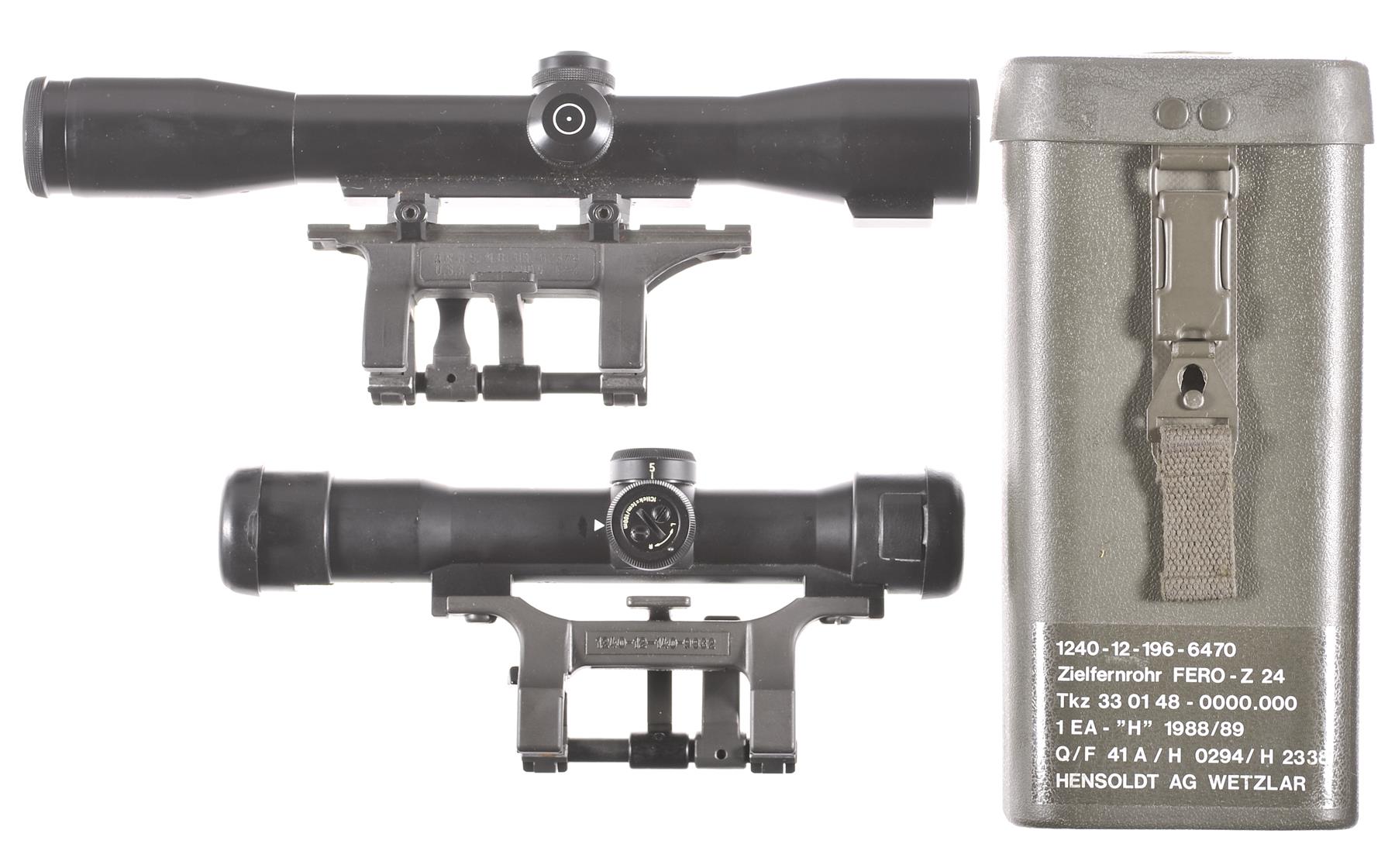 Two German Scopes with Mounts Rock Island Auction