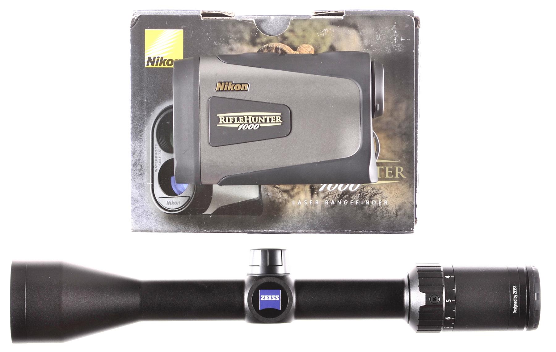 Zeiss Scope and Nikon Rangefinder Rock Island Auction