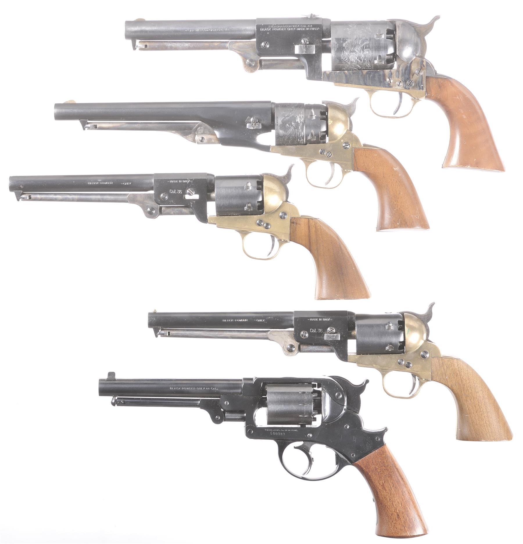 Five Contemporary Percussion Revolvers | Rock Island Auction