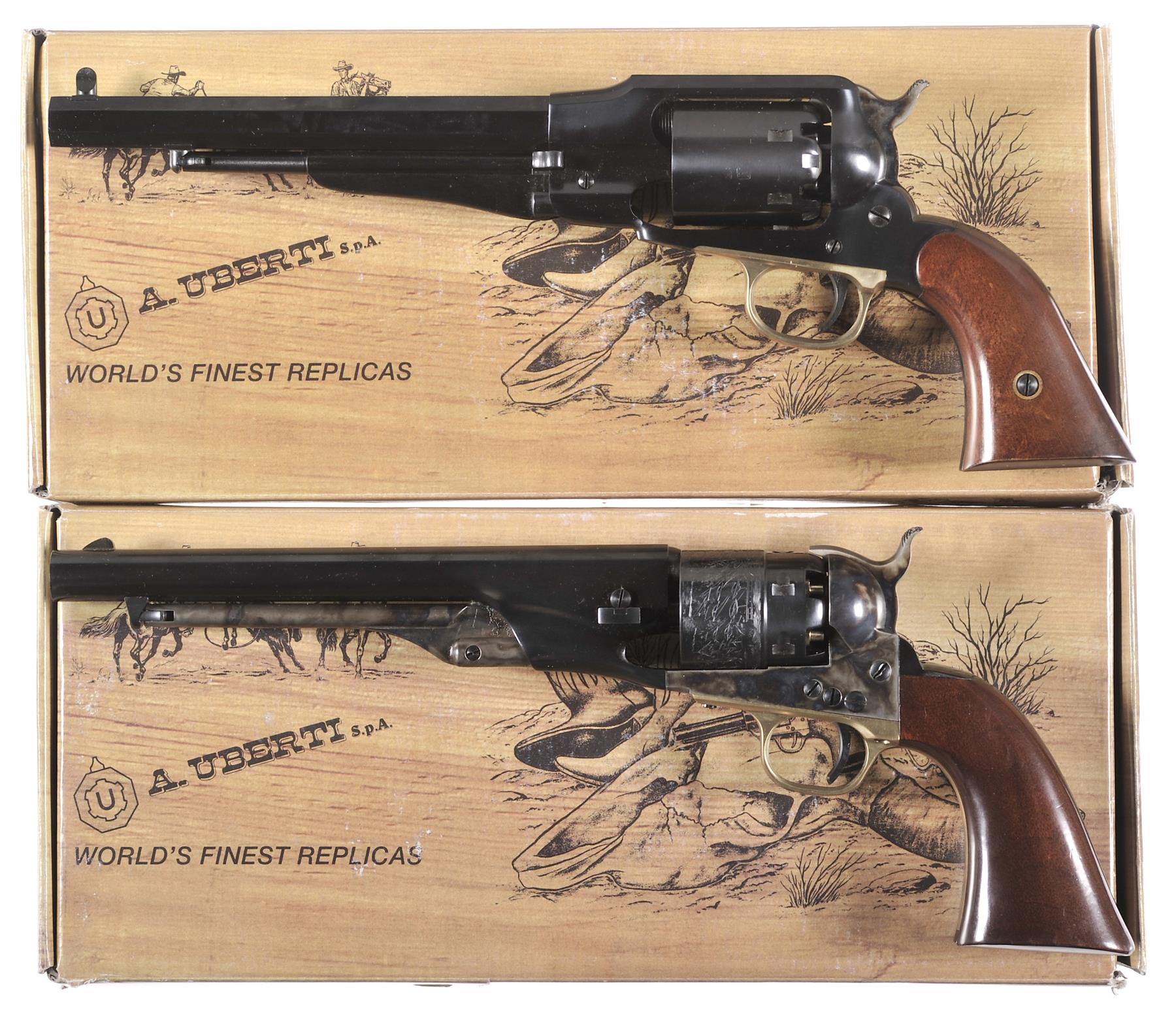 Two Uberti Reproduction Percussion Revolvers | Rock Island Auction