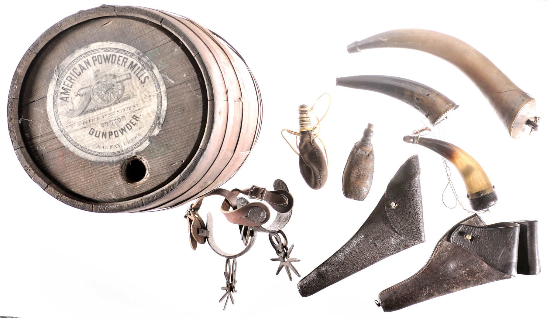 American Powder Mills Gunpowder Keg w/ Holsters and Accessories Rock