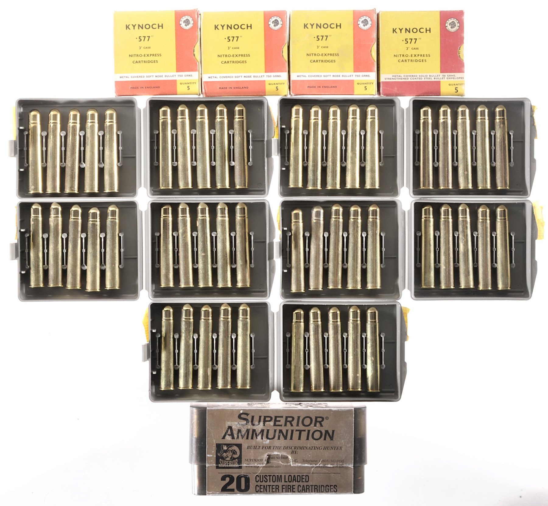 Ninety Rounds Of 577 Nitro Express Ammunition Rock Island Auction