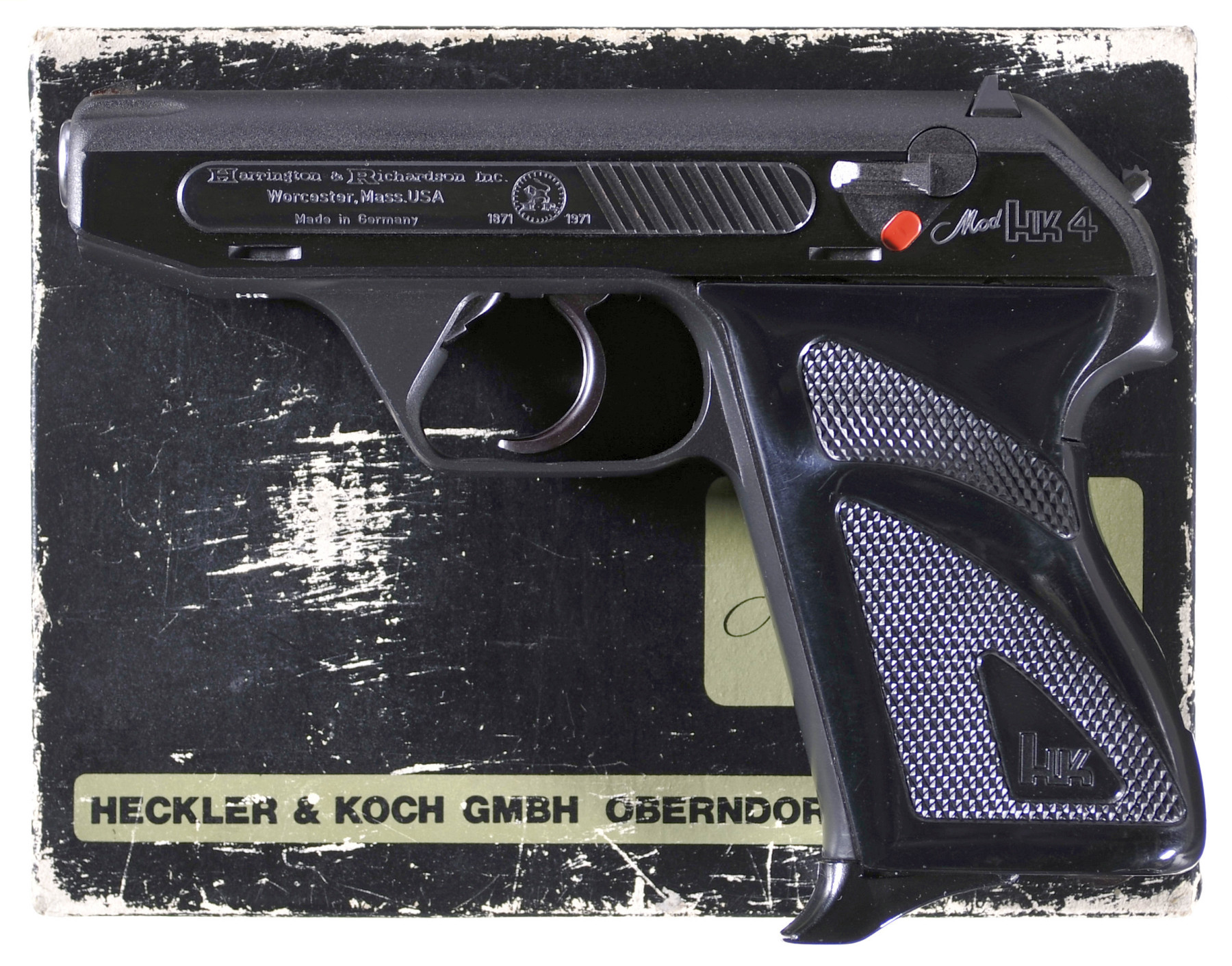 Harrington And Richardson Hk4 Semi Automatic Pistol With Box Rock