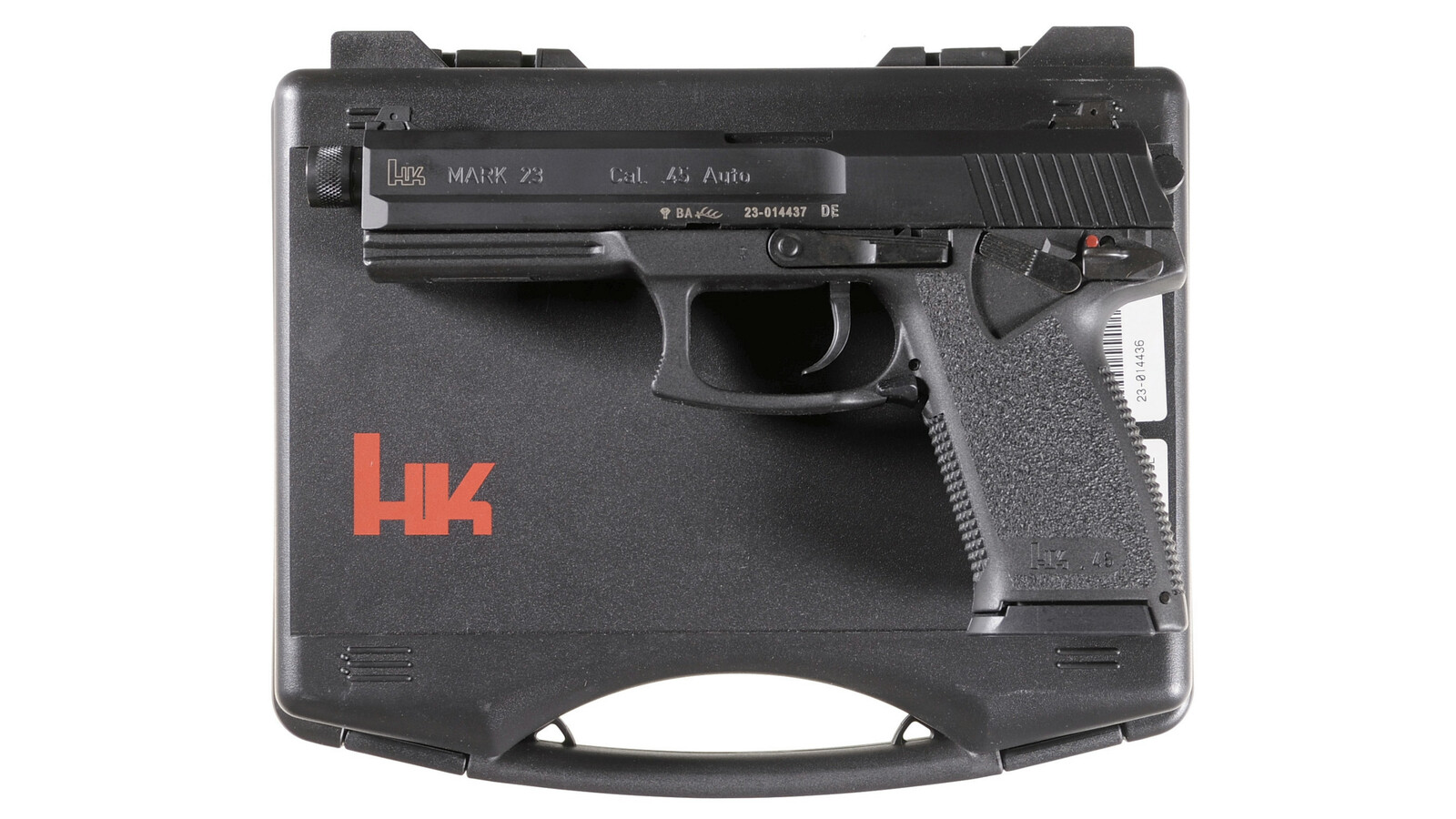 Heckler & Koch Mark 23 SemiAutomatic Pistol with Case Rock Island Auction