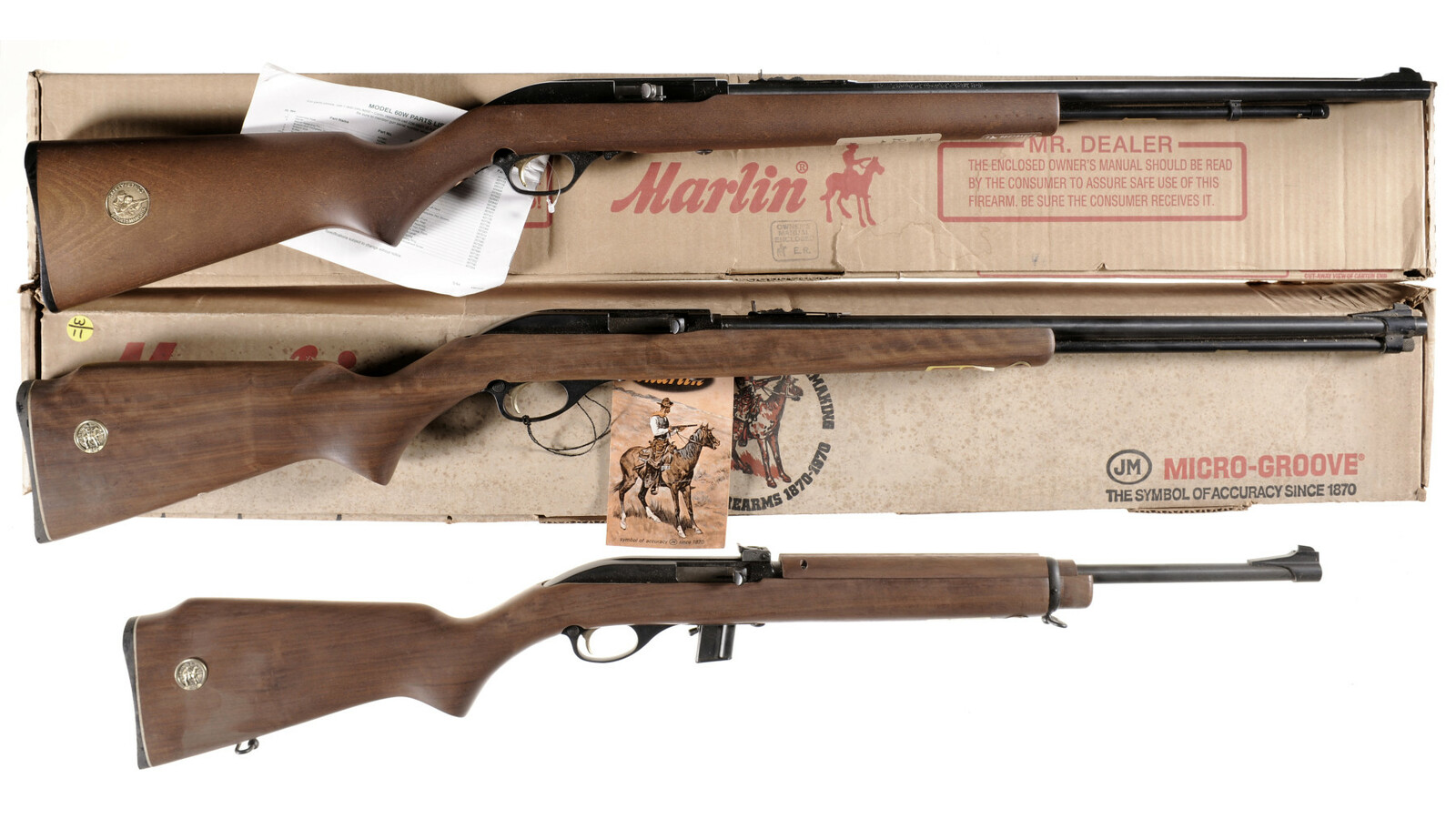 Three Marlin Semi-Automatic Rifles w/ Boxes | Rock Island Auction