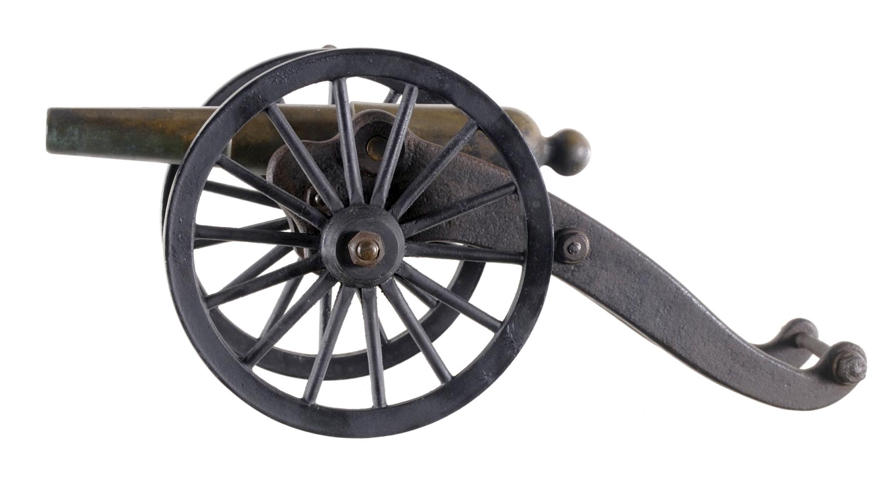 Brass Signal Cannon with Carriage Rock Island Auction