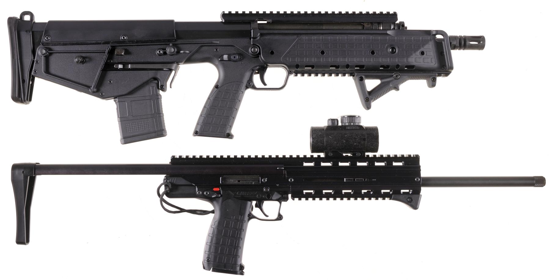 two-kel-tec-semi-automatic-rifles-a-kel-tec-model-rdb-bullpup-rock