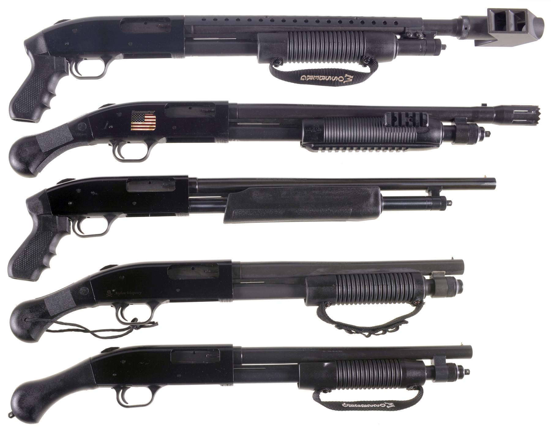 Five Pistol Grip Slide Action Shotguns Rock Island Auction