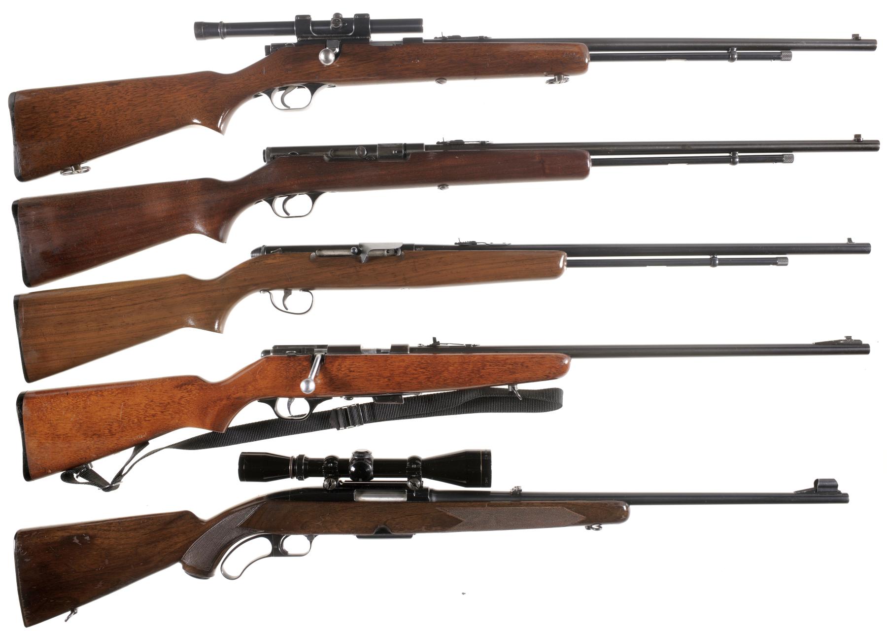 Five Rifles -A) Savage Model 5 Bolt Action Rifle with Scope | Rock ...
