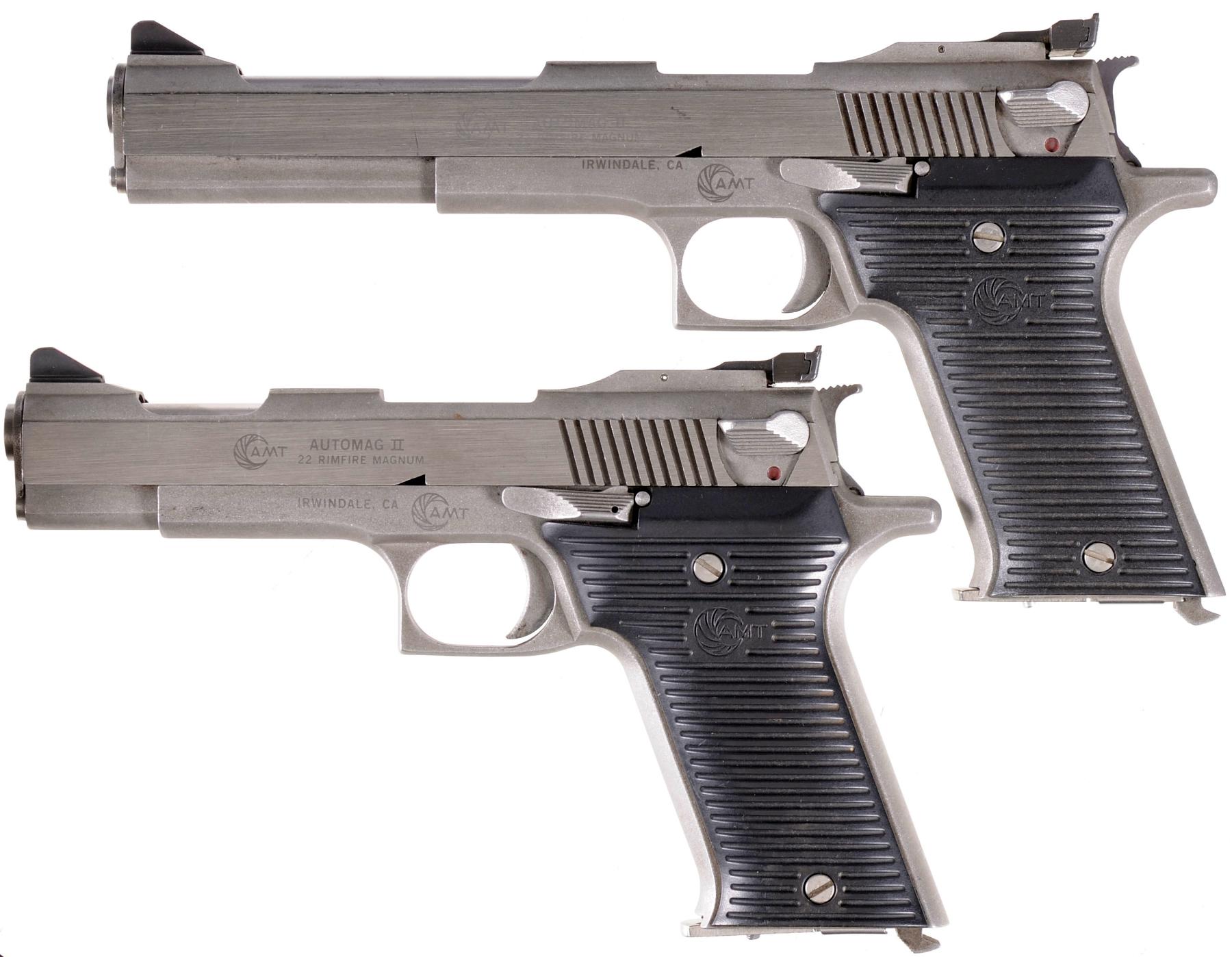 Two AMT Automag II Semi-Automatic Pistols Rock Island Auction.