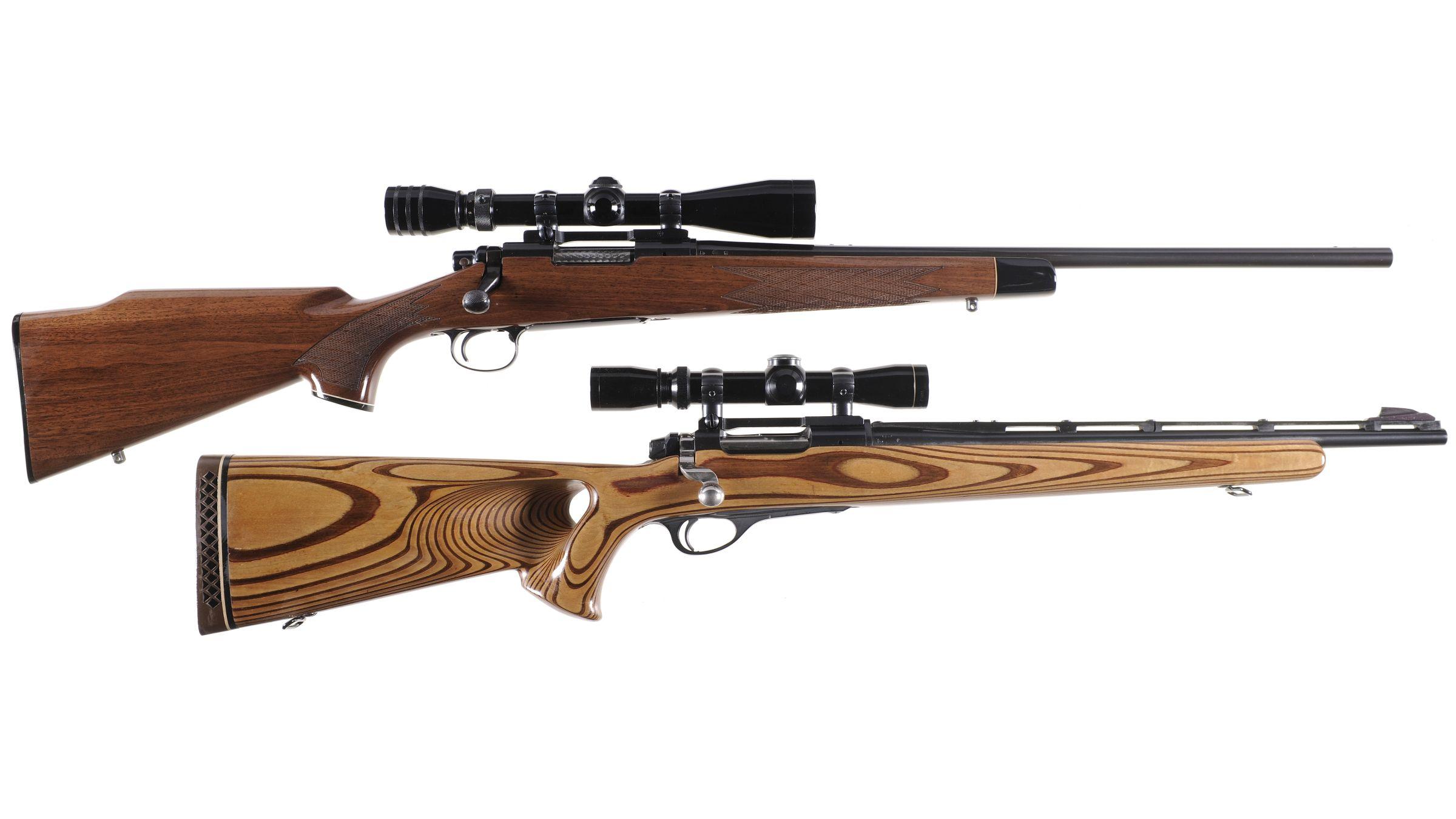 Two Scoped Remington Bolt Action Rifles Rock Island Auction