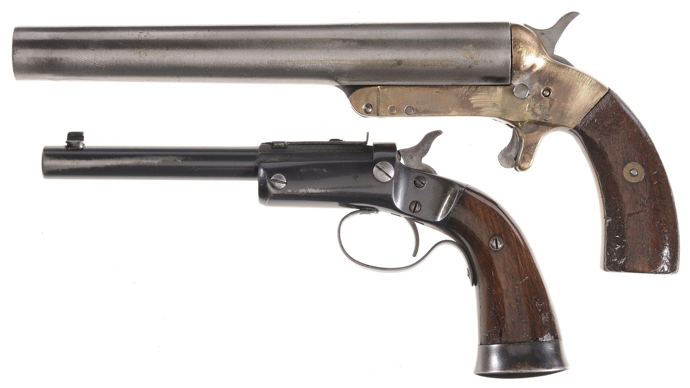 One Single Shot Pistol and One Flare Gun | Rock Island Auction