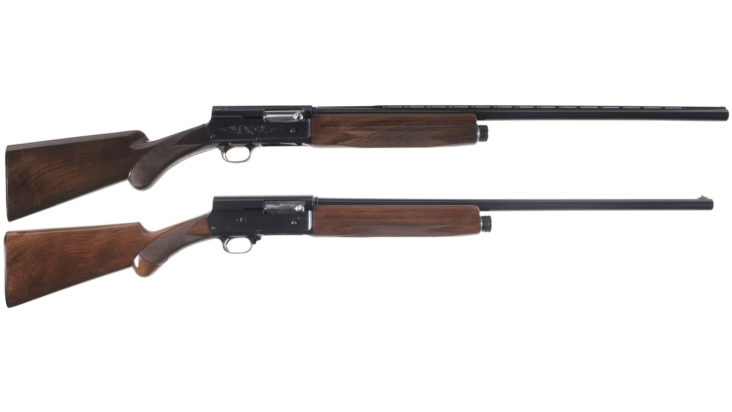 Two Browning Semi-Automatic Shotguns | Rock Island Auction